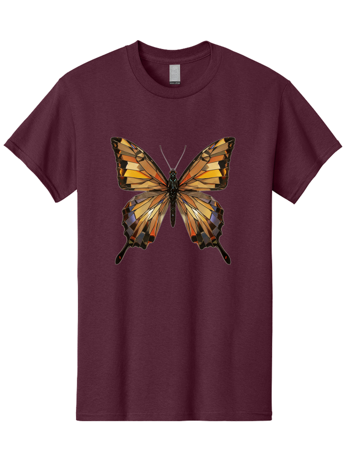 Butterfly-2 Men'S Graphic Tee, 100% Cotton, Comfortable Casual Summer Wear, Machine Washable, Vintage Camera, Old Camera, Antique Camera, Black Camera, Classic Photography, Photography Equipment, Nostalgic Device, Film Camera, Camera Art Bak155