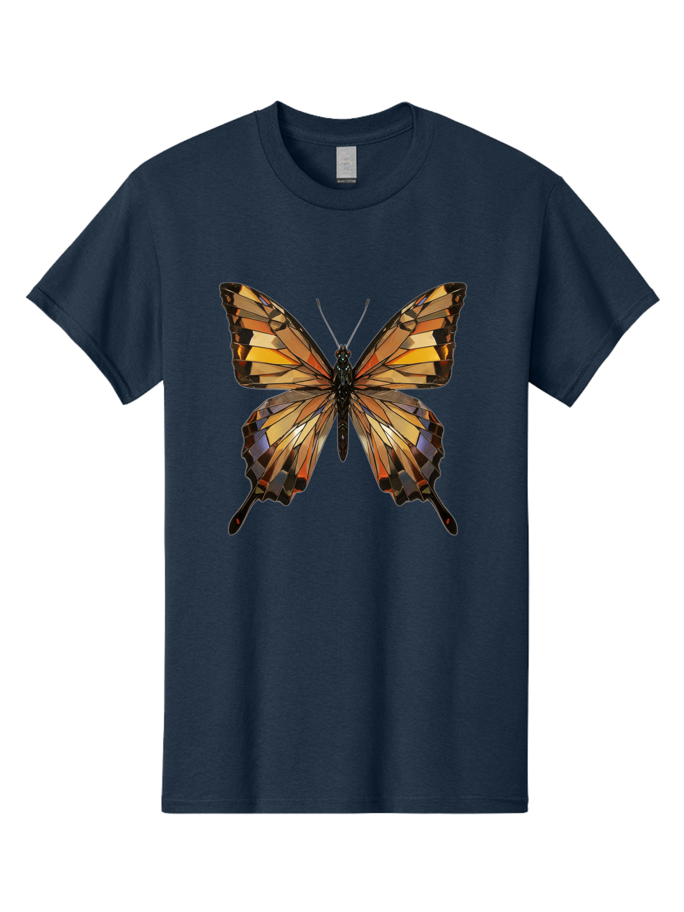 Butterfly-2 Men'S Graphic Tee, 100% Cotton, Comfortable Casual Summer Wear, Machine Washable, Vintage Camera, Old Camera, Antique Camera, Black Camera, Classic Photography, Photography Equipment, Nostalgic Device, Film Camera, Camera Art Bak155
