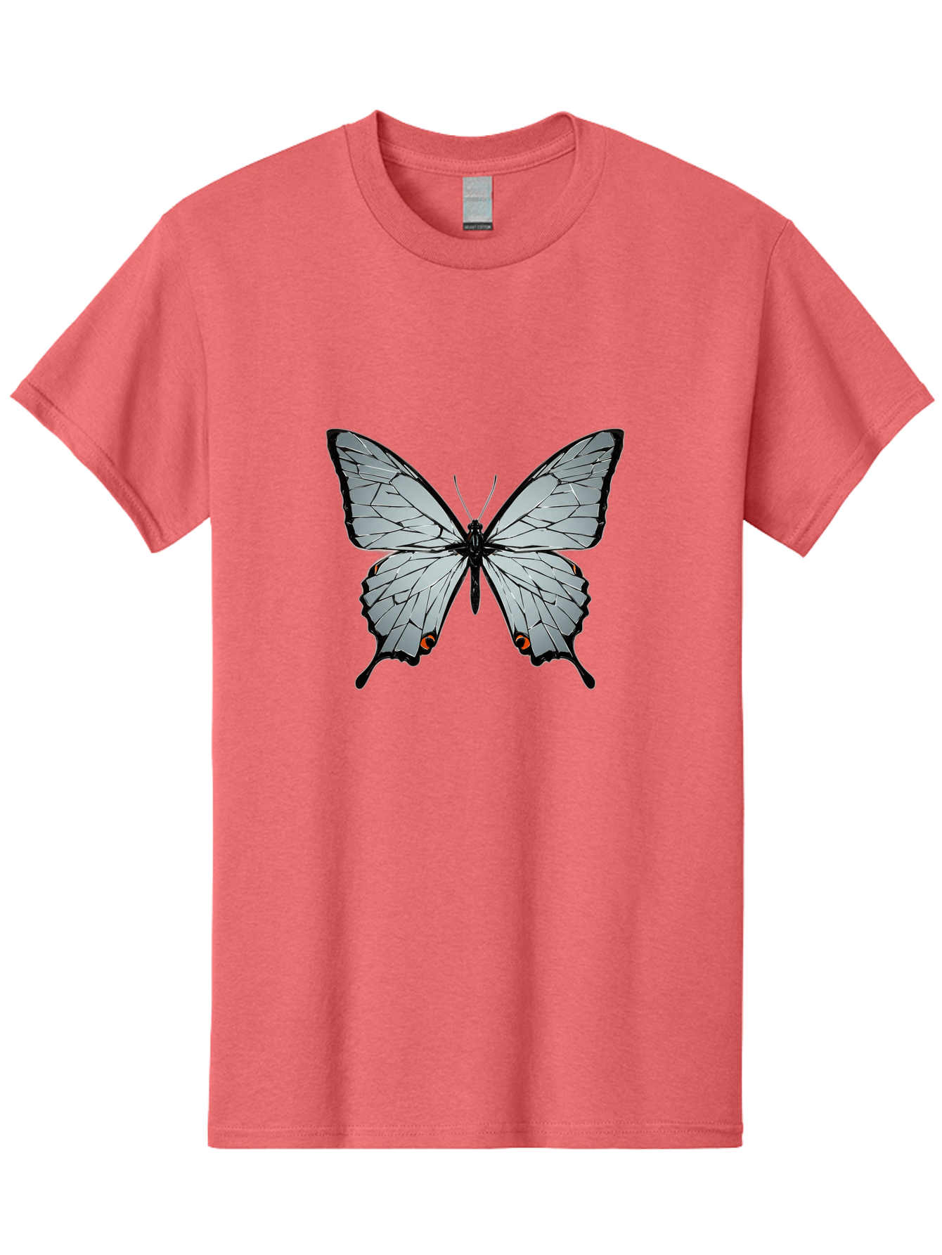 Butterfly-4 Men'S Graphic Tee, 100% Cotton, Comfortable Casual Summer Wear, Machine Washable, Vintage Camera, Old Camera, Antique Camera, Black Camera, Classic Photography, Photography Equipment, Nostalgic Device, Film Camera, Camera Art Bak157