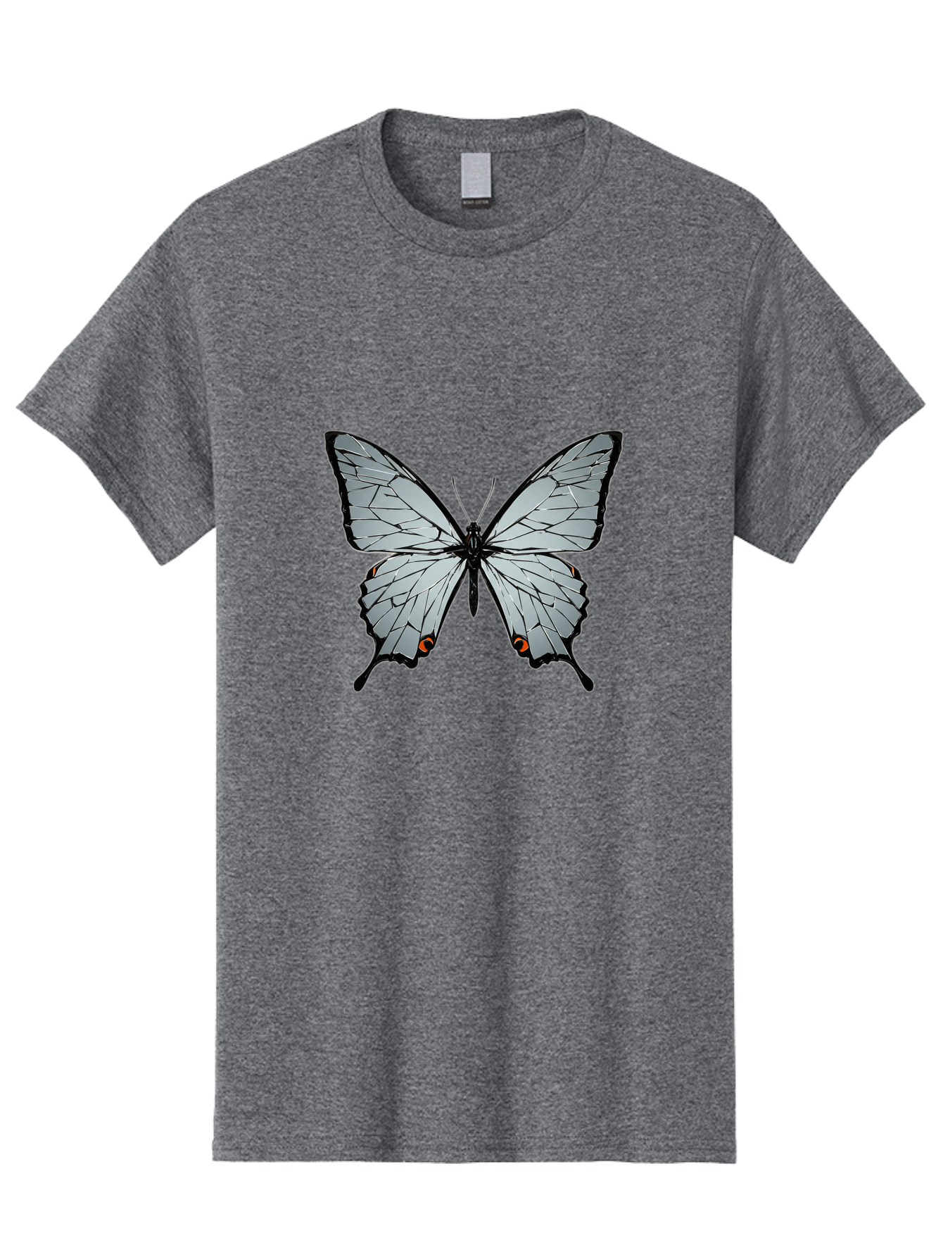 Butterfly-4 Men'S Graphic Tee, 100% Cotton, Comfortable Casual Summer Wear, Machine Washable, Vintage Camera, Old Camera, Antique Camera, Black Camera, Classic Photography, Photography Equipment, Nostalgic Device, Film Camera, Camera Art Bak157