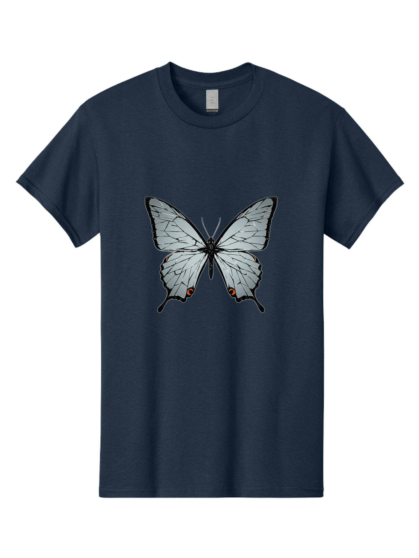 Butterfly-4 Men'S Graphic Tee, 100% Cotton, Comfortable Casual Summer Wear, Machine Washable, Vintage Camera, Old Camera, Antique Camera, Black Camera, Classic Photography, Photography Equipment, Nostalgic Device, Film Camera, Camera Art Bak157