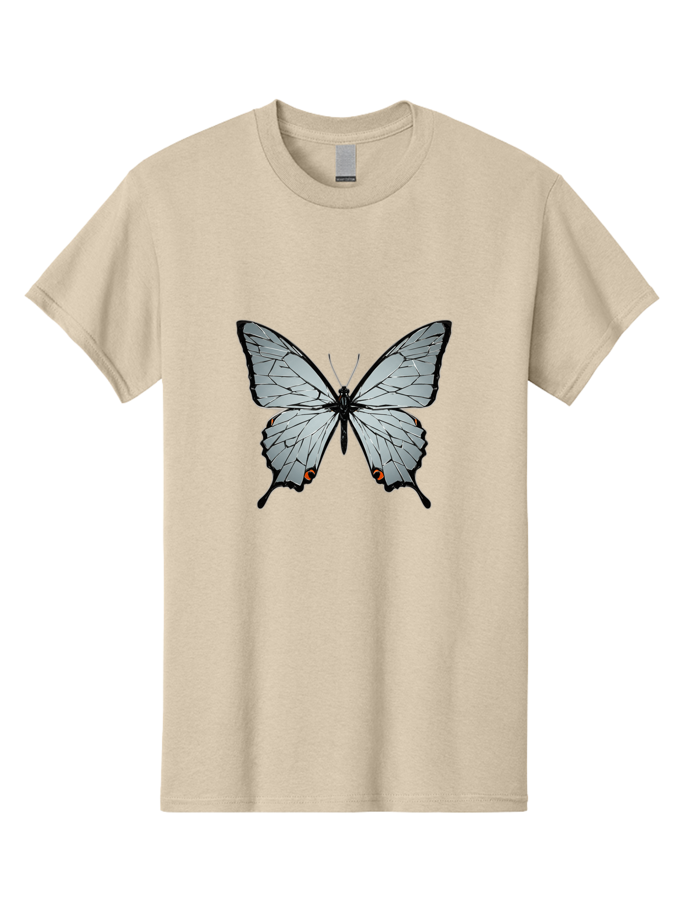 Butterfly-4 Men'S Graphic Tee, 100% Cotton, Comfortable Casual Summer Wear, Machine Washable, Vintage Camera, Old Camera, Antique Camera, Black Camera, Classic Photography, Photography Equipment, Nostalgic Device, Film Camera, Camera Art Bak157