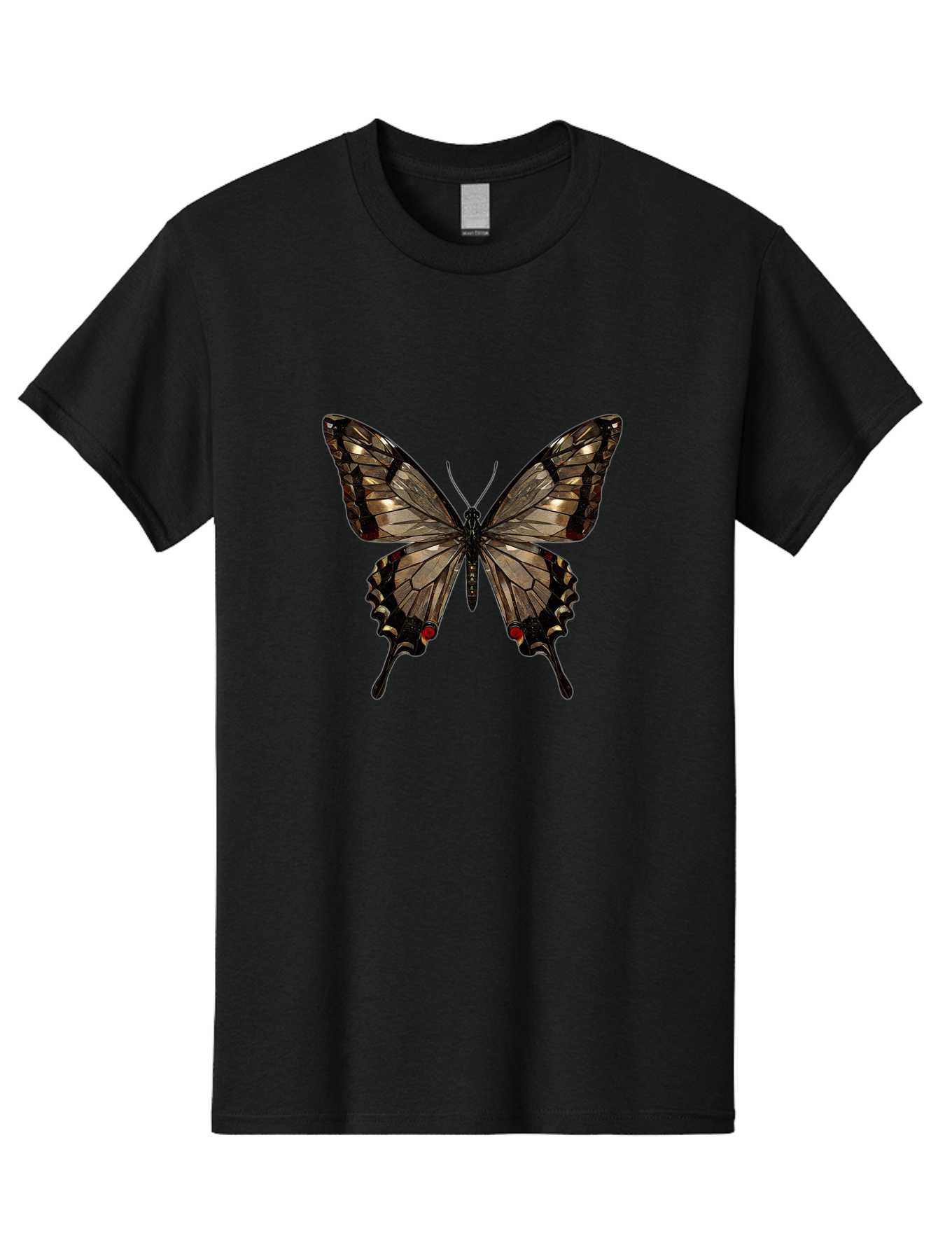 Butterfly-5 Men'S Graphic Tee, 100% Cotton, Comfortable Casual Summer Wear, Machine Washable, Vintage Camera, Old Camera, Antique Camera, Black Camera, Classic Photography, Photography Equipment, Nostalgic Device, Film Camera, Camera Art Bak158