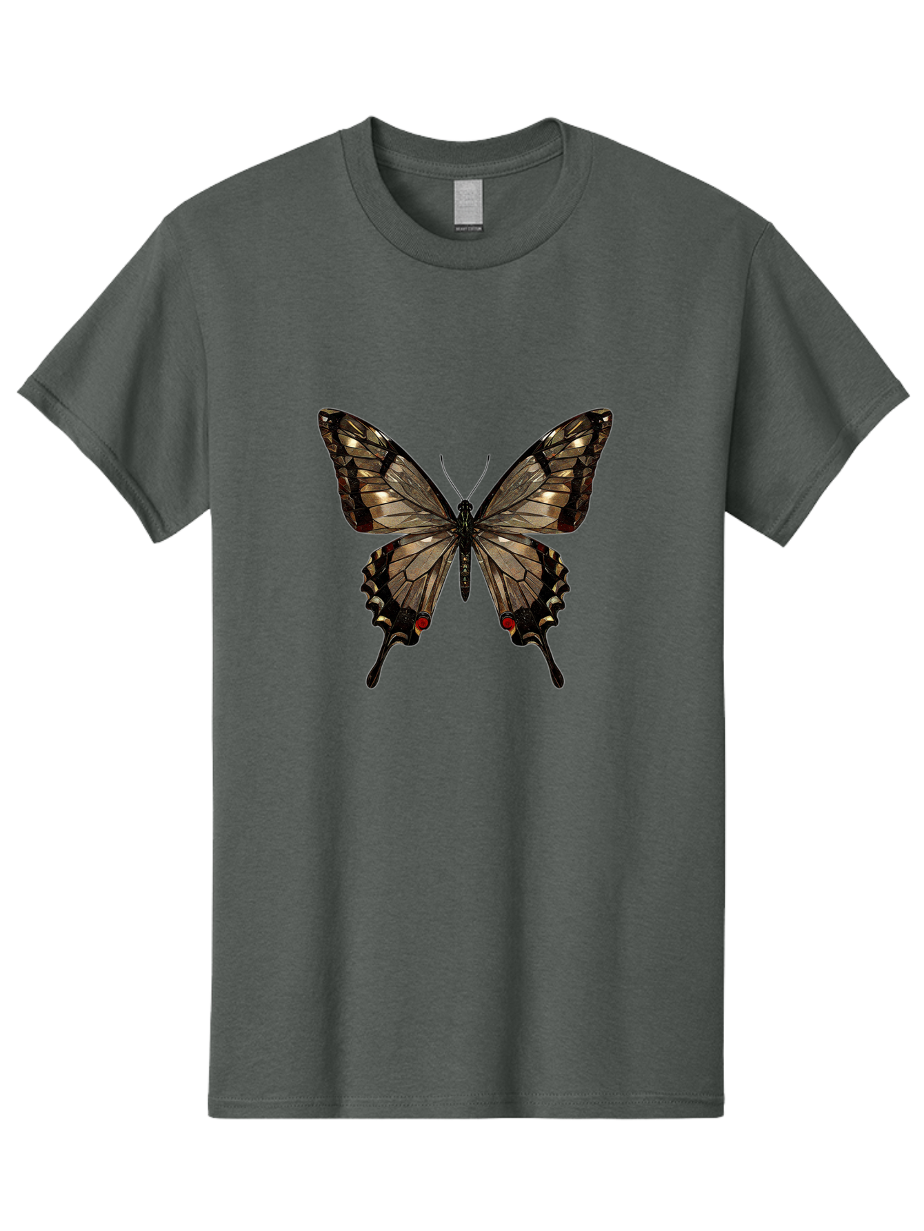Butterfly-5 Men'S Graphic Tee, 100% Cotton, Comfortable Casual Summer Wear, Machine Washable, Vintage Camera, Old Camera, Antique Camera, Black Camera, Classic Photography, Photography Equipment, Nostalgic Device, Film Camera, Camera Art Bak158