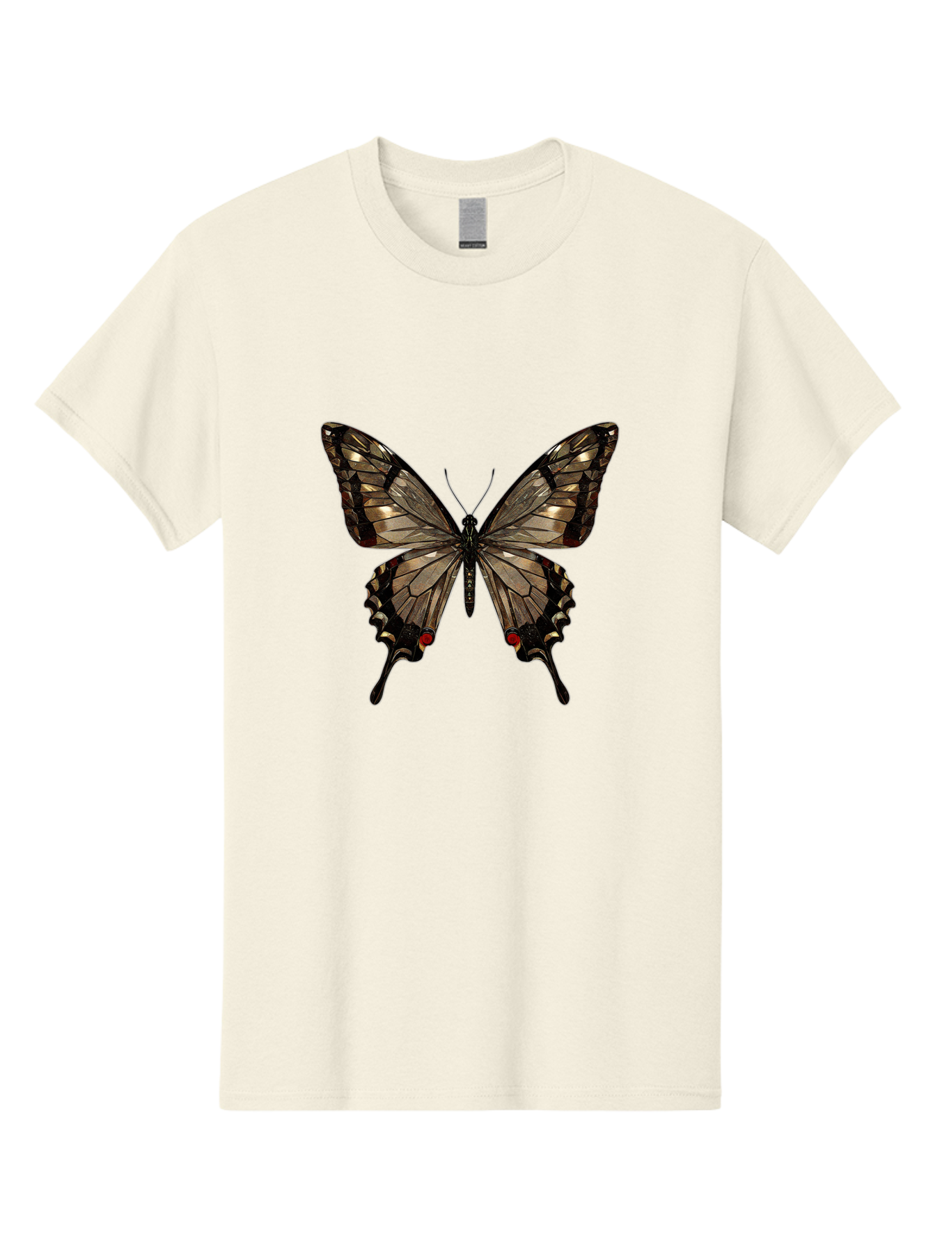 Butterfly-5 Men'S Graphic Tee, 100% Cotton, Comfortable Casual Summer Wear, Machine Washable, Vintage Camera, Old Camera, Antique Camera, Black Camera, Classic Photography, Photography Equipment, Nostalgic Device, Film Camera, Camera Art Bak158