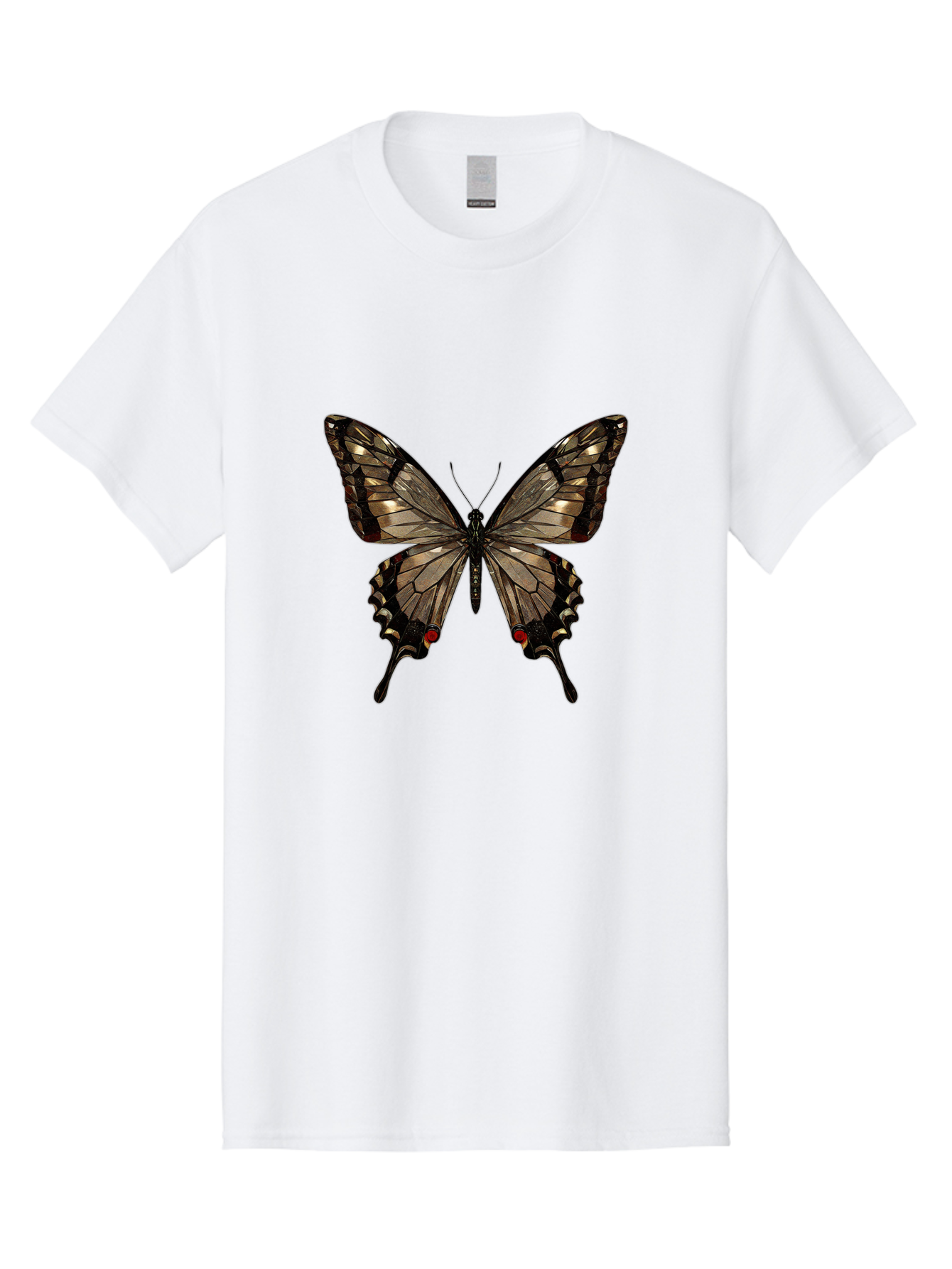 Butterfly-5 Men'S Graphic Tee, 100% Cotton, Comfortable Casual Summer Wear, Machine Washable, Vintage Camera, Old Camera, Antique Camera, Black Camera, Classic Photography, Photography Equipment, Nostalgic Device, Film Camera, Camera Art Bak158