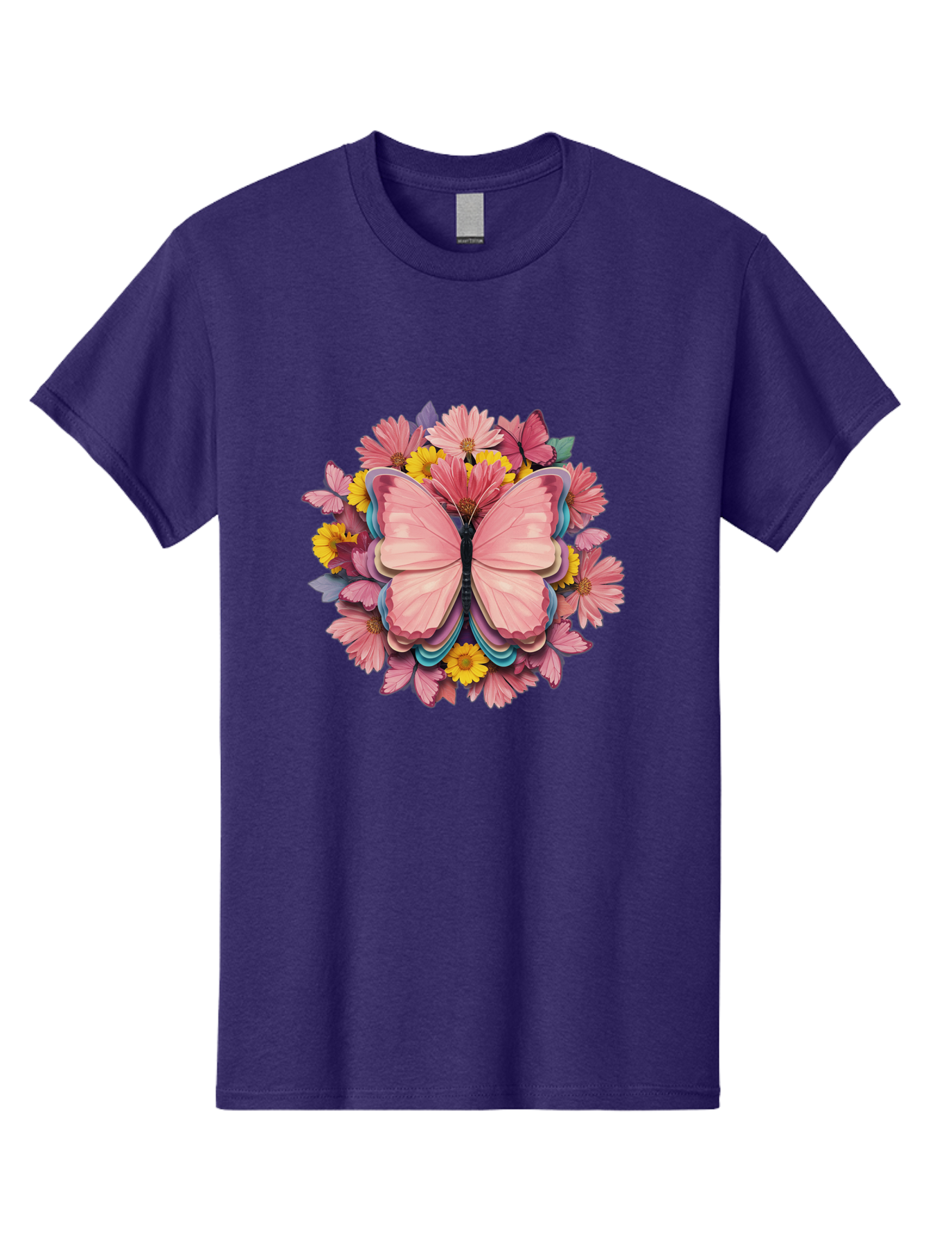 Butterfly-And-Flowers Men'S Graphic Tee, 100% Cotton, Comfortable Casual Summer Wear, Machine Washable, Vintage Camera, Old Camera, Antique Camera, Black Camera, Classic Photography, Photography Equipment, Nostalgic Device, Film Camera, Bak159