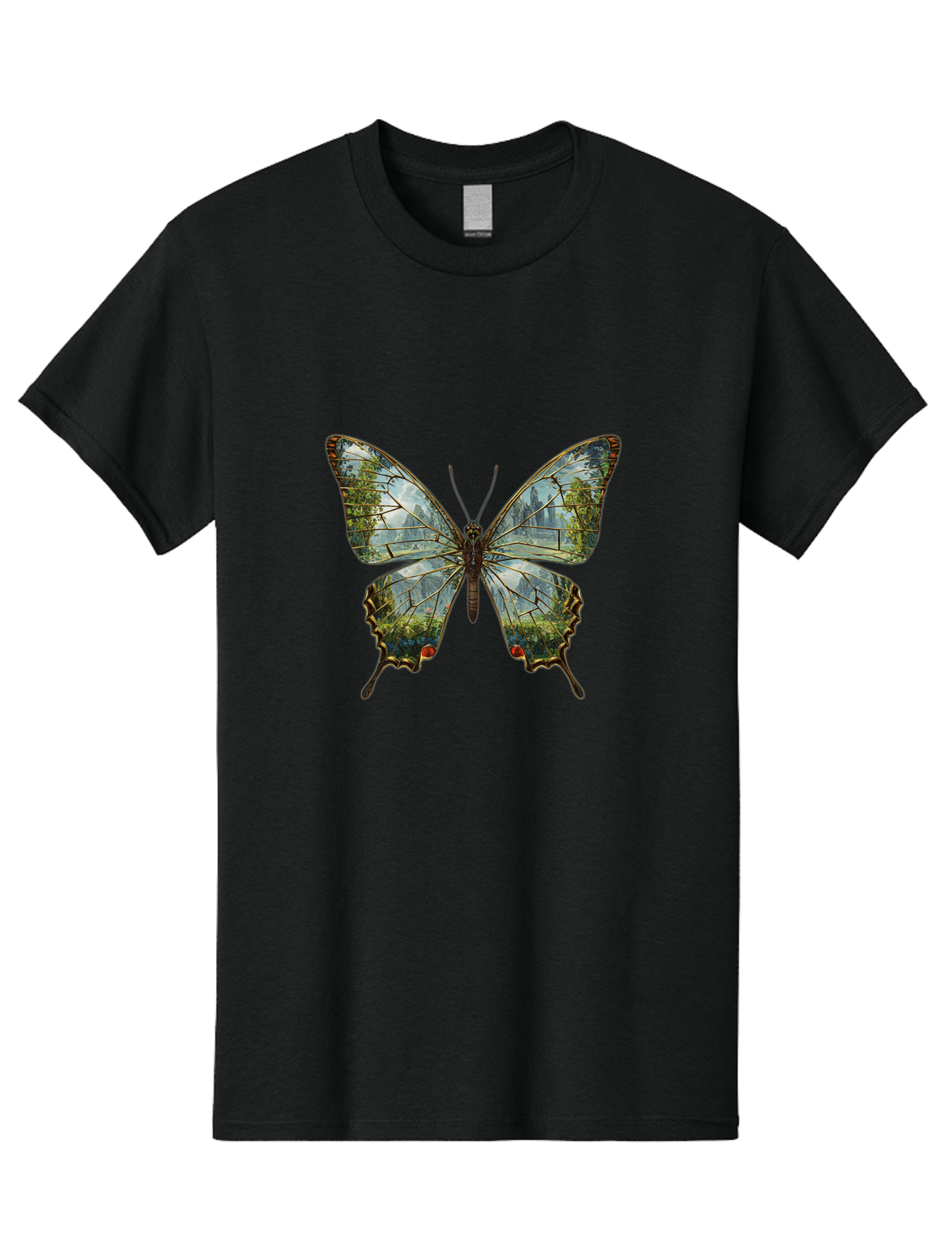 Butterfly-Cityscape Men'S Graphic Tee, 100% Cotton, Comfortable Casual Summer Wear, Machine Washable, Vintage Camera, Old Camera, Antique Camera, Black Camera, Classic Photography, Photography Equipment, Nostalgic Device, Film Camera, Bak160