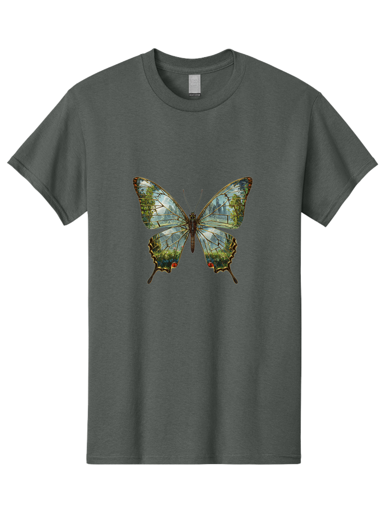 Butterfly-Cityscape Men'S Graphic Tee, 100% Cotton, Comfortable Casual Summer Wear, Machine Washable, Vintage Camera, Old Camera, Antique Camera, Black Camera, Classic Photography, Photography Equipment, Nostalgic Device, Film Camera, Bak160