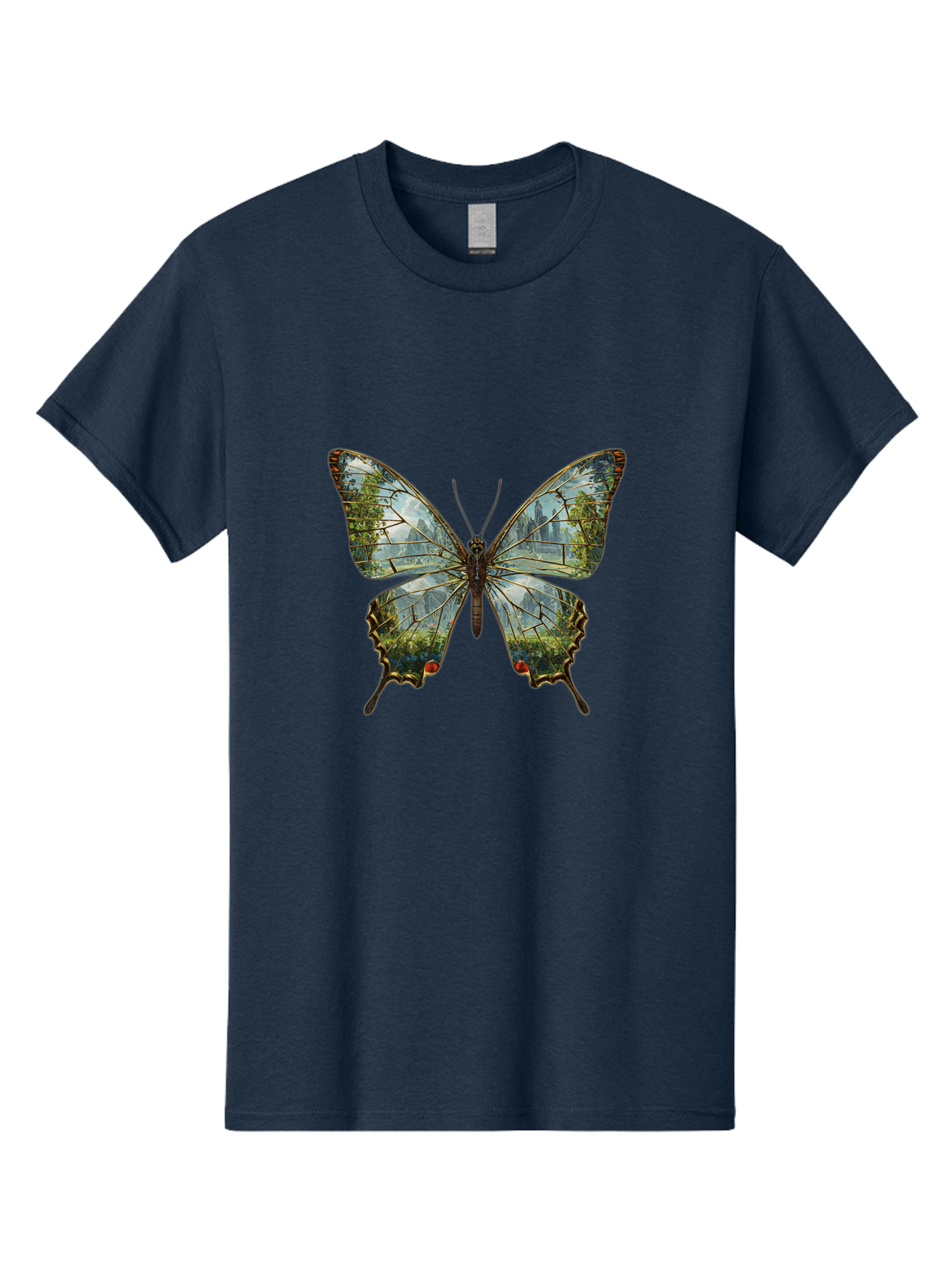 Butterfly-Cityscape Men'S Graphic Tee, 100% Cotton, Comfortable Casual Summer Wear, Machine Washable, Vintage Camera, Old Camera, Antique Camera, Black Camera, Classic Photography, Photography Equipment, Nostalgic Device, Film Camera, Bak160