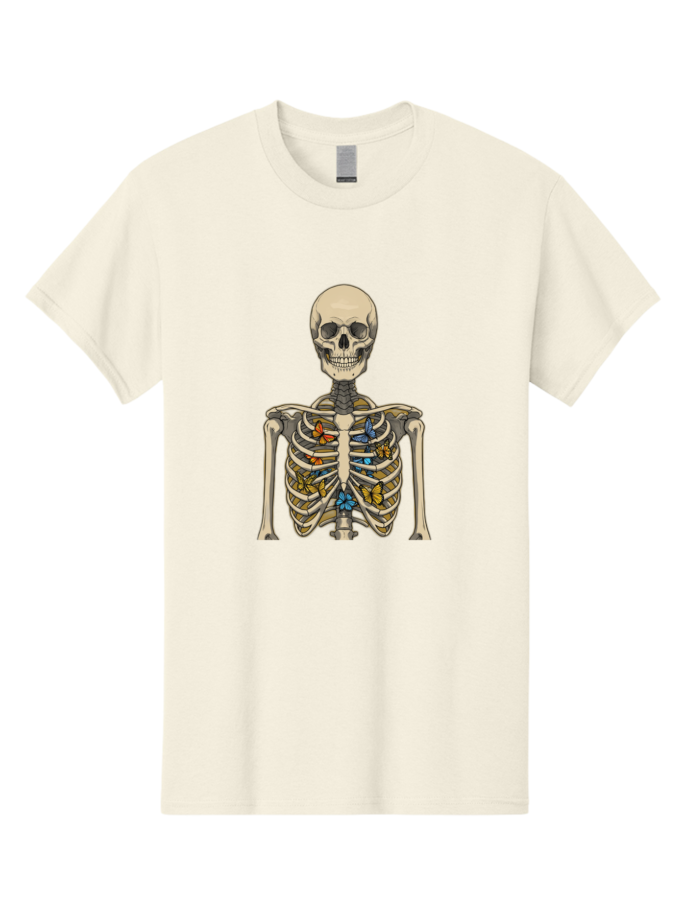 Butterfly-Skeleton Men'S Graphic Tee, 100% Cotton, Comfortable Casual Summer Wear, Machine Washable, Vintage Camera, Old Camera, Antique Camera, Black Camera, Classic Photography, Photography Equipment, Nostalgic Device, Film Camera, Bak163