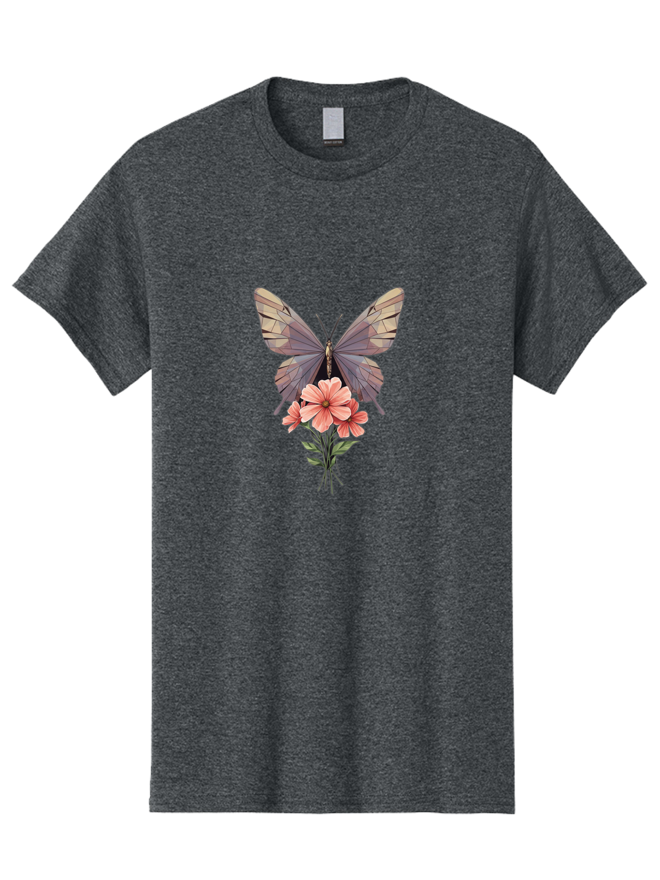 Butterfly-With-Flowers Men'S Graphic Tee, 100% Cotton, Comfortable Casual Summer Wear, Machine Washable, Vintage Camera, Old Camera, Antique Camera, Black Camera, Classic Photography, Photography Equipment, Nostalgic Device, Film Camera, Bak164