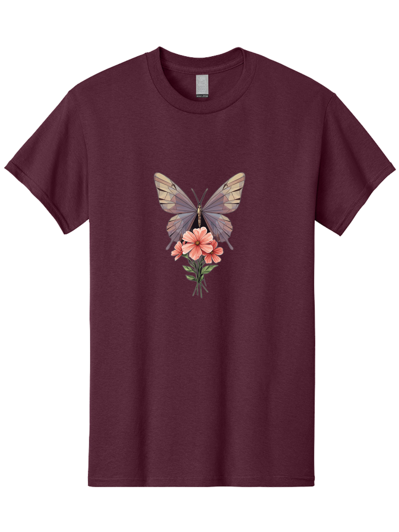 Butterfly-With-Flowers Men'S Graphic Tee, 100% Cotton, Comfortable Casual Summer Wear, Machine Washable, Vintage Camera, Old Camera, Antique Camera, Black Camera, Classic Photography, Photography Equipment, Nostalgic Device, Film Camera, Bak164