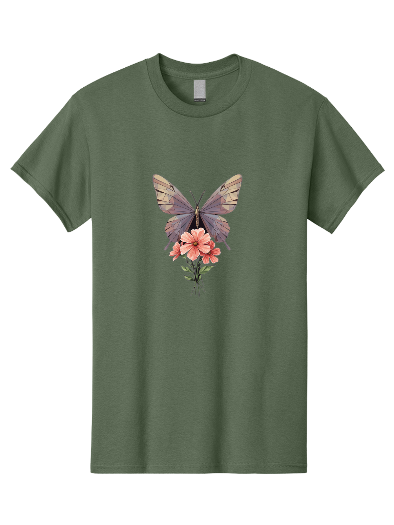 Butterfly-With-Flowers Men'S Graphic Tee, 100% Cotton, Comfortable Casual Summer Wear, Machine Washable, Vintage Camera, Old Camera, Antique Camera, Black Camera, Classic Photography, Photography Equipment, Nostalgic Device, Film Camera, Bak164