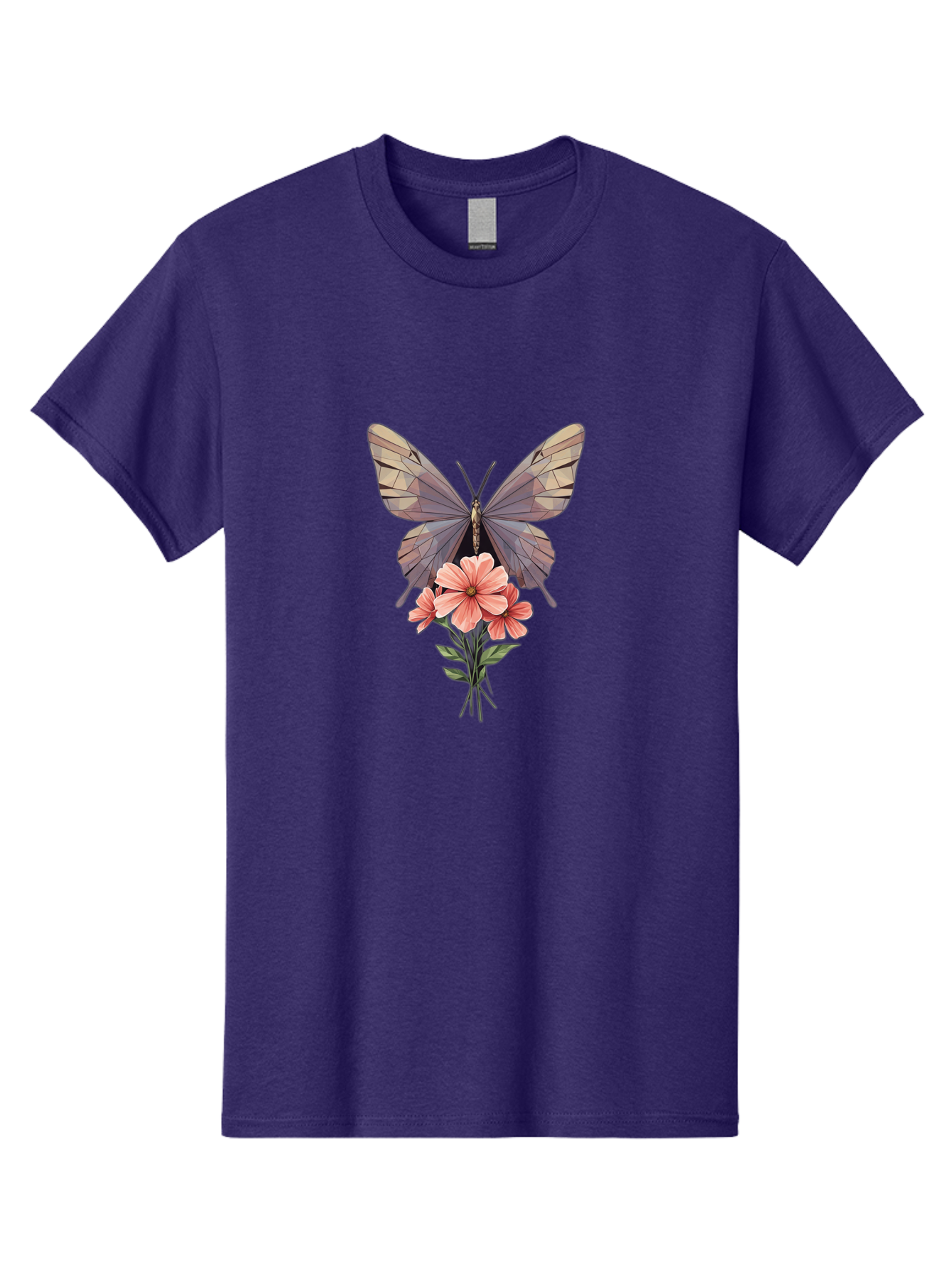 Butterfly-With-Flowers Men'S Graphic Tee, 100% Cotton, Comfortable Casual Summer Wear, Machine Washable, Vintage Camera, Old Camera, Antique Camera, Black Camera, Classic Photography, Photography Equipment, Nostalgic Device, Film Camera, Bak164