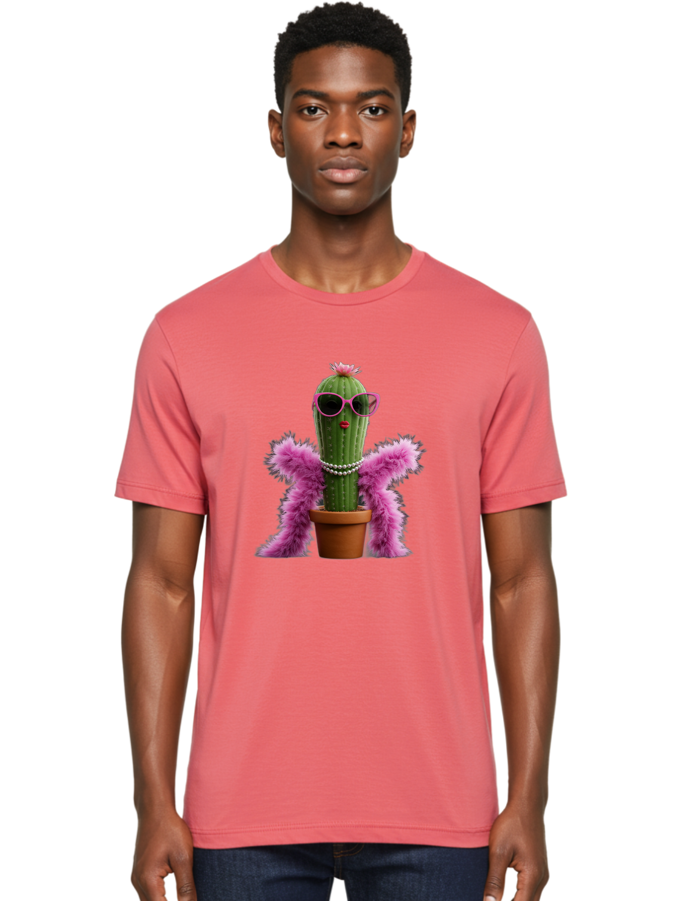 Cactus-With-Pink-Sunglasses Men'S Graphic Tee, 100% Cotton, Comfortable Casual Summer Wear, Machine Washable, Vintage Camera, Old Camera, Antique Camera, Black Camera, Classic Photography, Photography Equipment, Nostalgic Device, Film Camera, Bak167