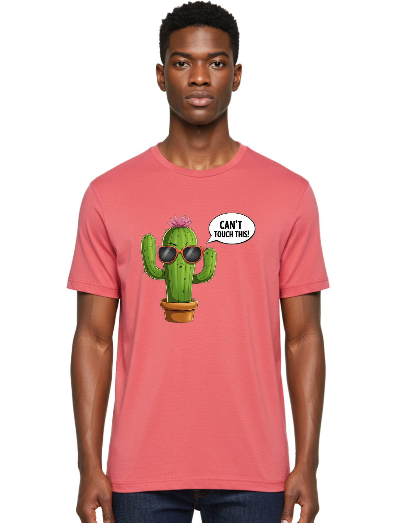 Can-T-Touch-This-Cactus Men'S Graphic Tee, 100% Cotton, Comfortable Casual Summer Wear, Machine Washable, Vintage Camera, Old Camera, Antique Camera, Black Camera, Classic Photography, Photography Equipment, Nostalgic Device, Film Camera, Bak172