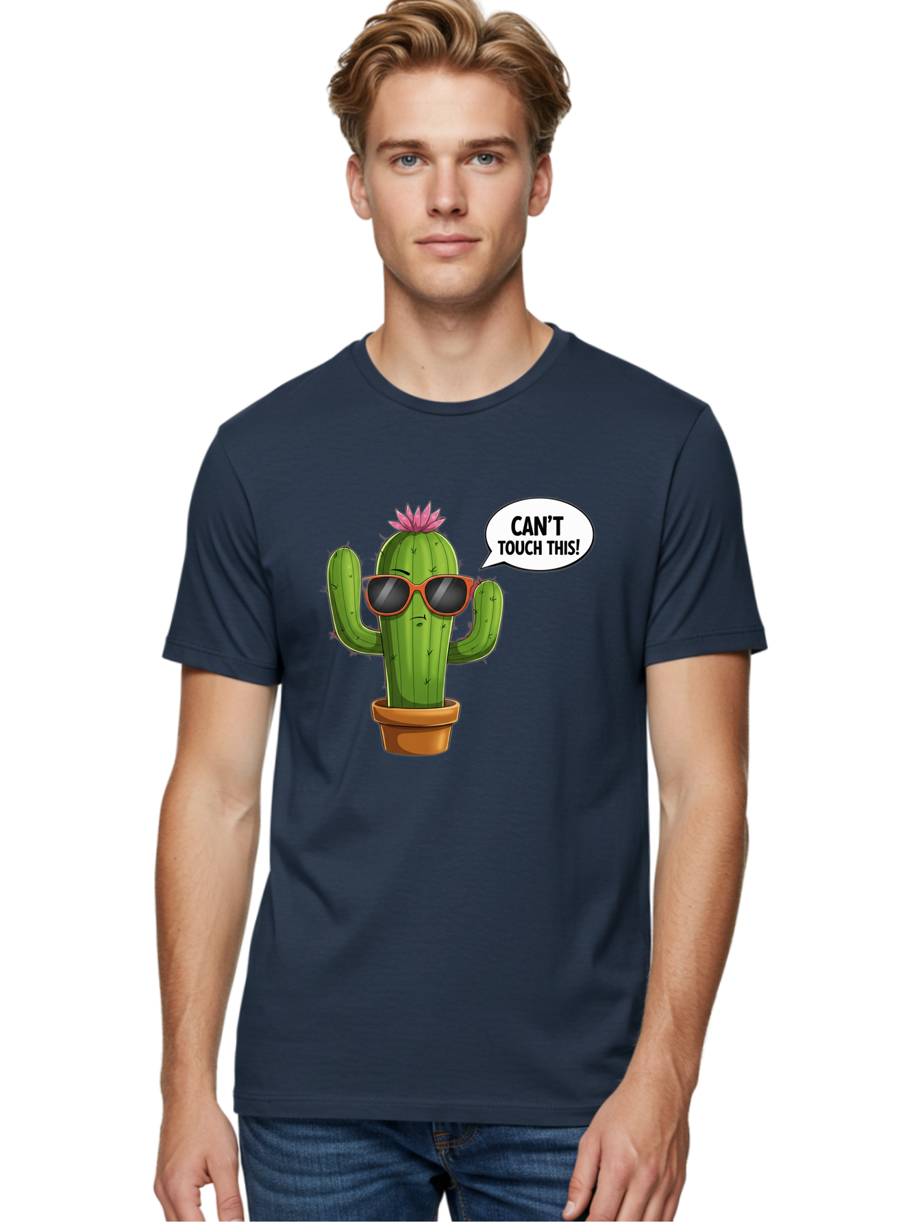 Can-T-Touch-This-Cactus Men'S Graphic Tee, 100% Cotton, Comfortable Casual Summer Wear, Machine Washable, Vintage Camera, Old Camera, Antique Camera, Black Camera, Classic Photography, Photography Equipment, Nostalgic Device, Film Camera, Bak172