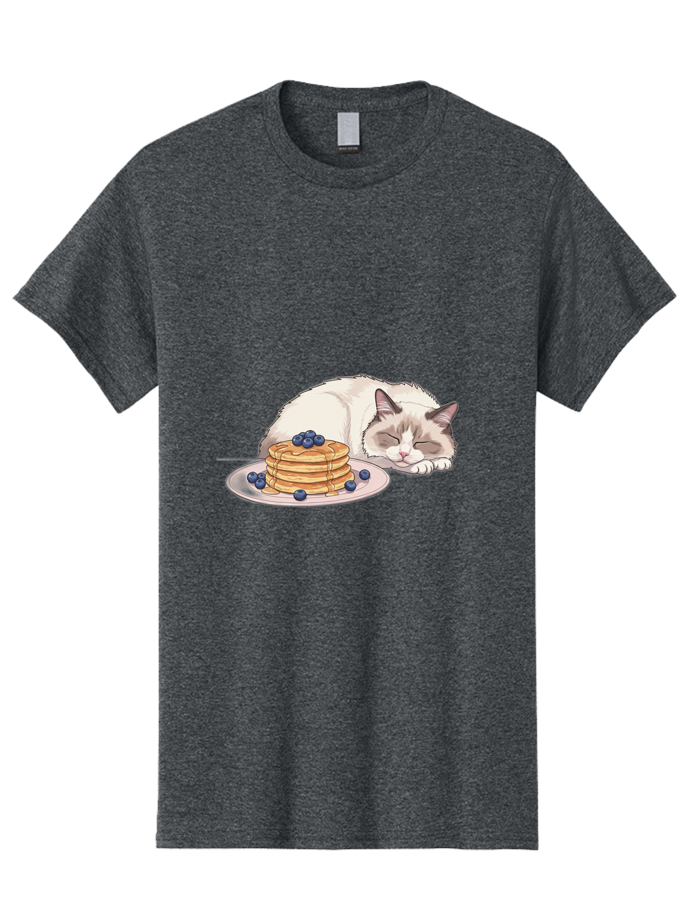 Cat-And-Pancakes-2 Men'S Graphic Tee, 100% Cotton, Comfortable Casual Summer Wear, Machine Washable, Vintage Camera, Old Camera, Antique Camera, Black Camera, Classic Photography, Photography Equipment, Nostalgic Device, Film Camera, Bak185