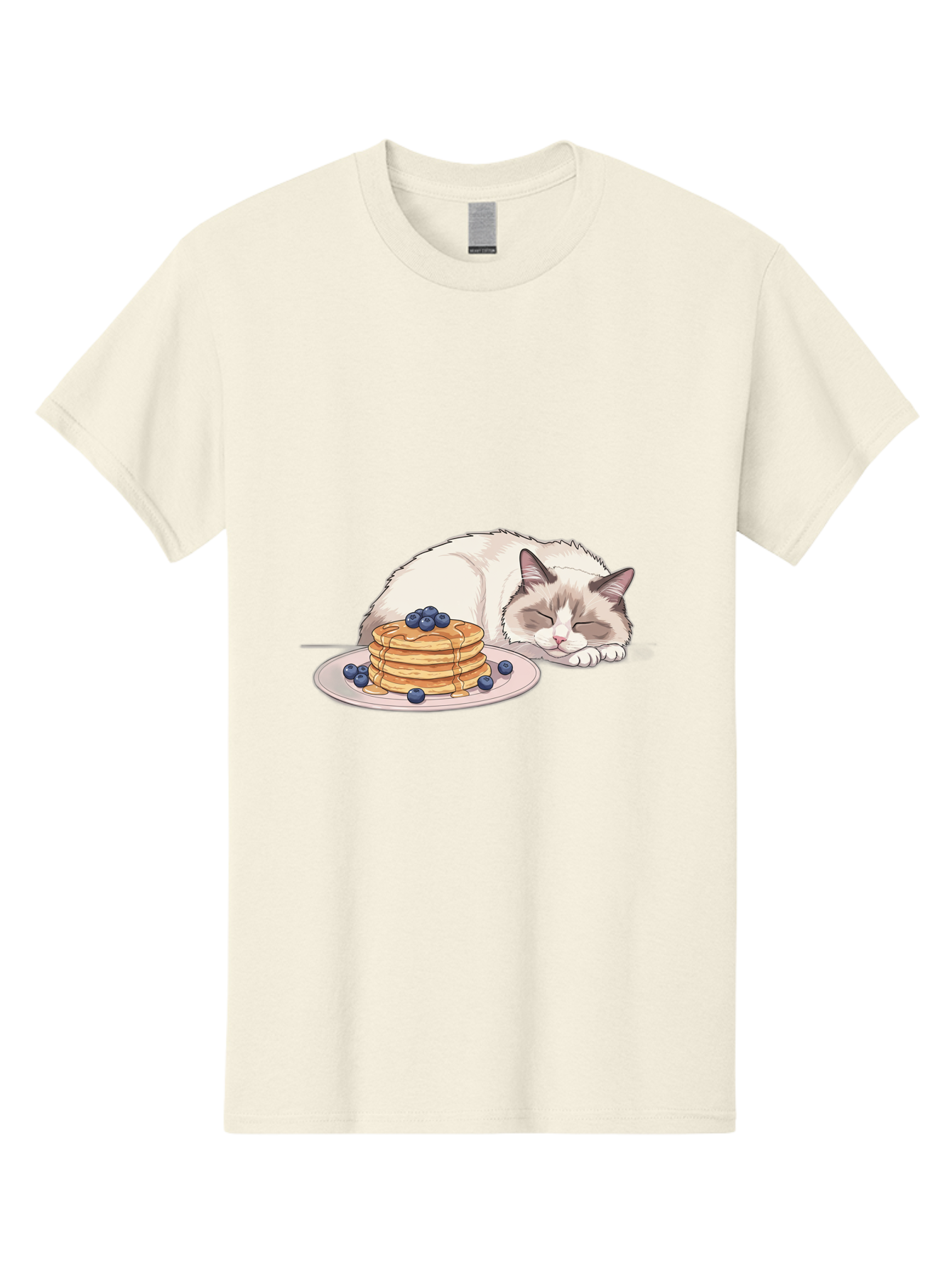 Cat-And-Pancakes-2 Men'S Graphic Tee, 100% Cotton, Comfortable Casual Summer Wear, Machine Washable, Vintage Camera, Old Camera, Antique Camera, Black Camera, Classic Photography, Photography Equipment, Nostalgic Device, Film Camera, Bak185