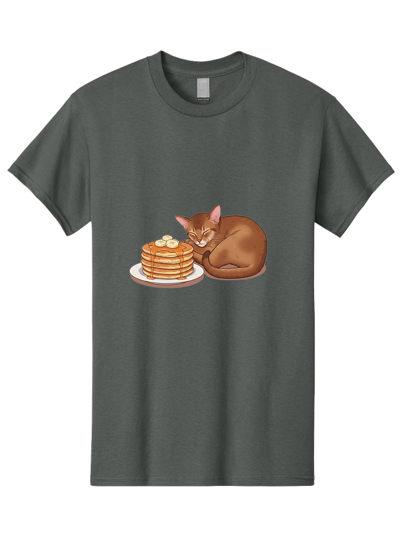 Cat-And-Pancakes-3 Men'S Graphic Tee, 100% Cotton, Comfortable Casual Summer Wear, Machine Washable, Vintage Camera, Old Camera, Antique Camera, Black Camera, Classic Photography, Photography Equipment, Nostalgic Device, Film Camera, Bak186
