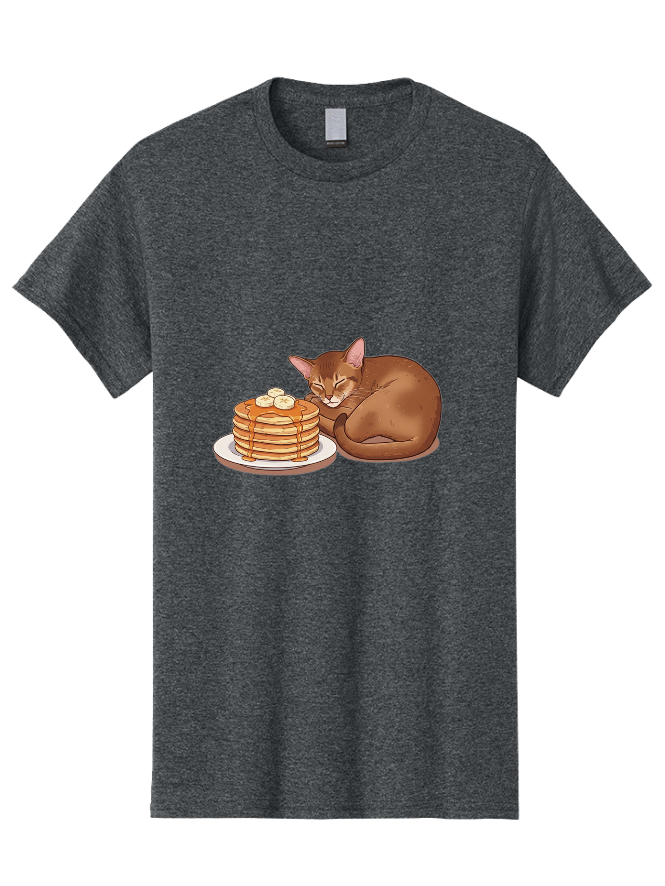 Cat-And-Pancakes-3 Men'S Graphic Tee, 100% Cotton, Comfortable Casual Summer Wear, Machine Washable, Vintage Camera, Old Camera, Antique Camera, Black Camera, Classic Photography, Photography Equipment, Nostalgic Device, Film Camera, Bak186