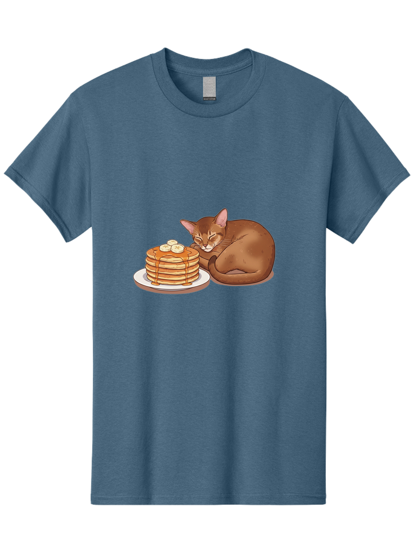 Cat-And-Pancakes-3 Men'S Graphic Tee, 100% Cotton, Comfortable Casual Summer Wear, Machine Washable, Vintage Camera, Old Camera, Antique Camera, Black Camera, Classic Photography, Photography Equipment, Nostalgic Device, Film Camera, Bak186