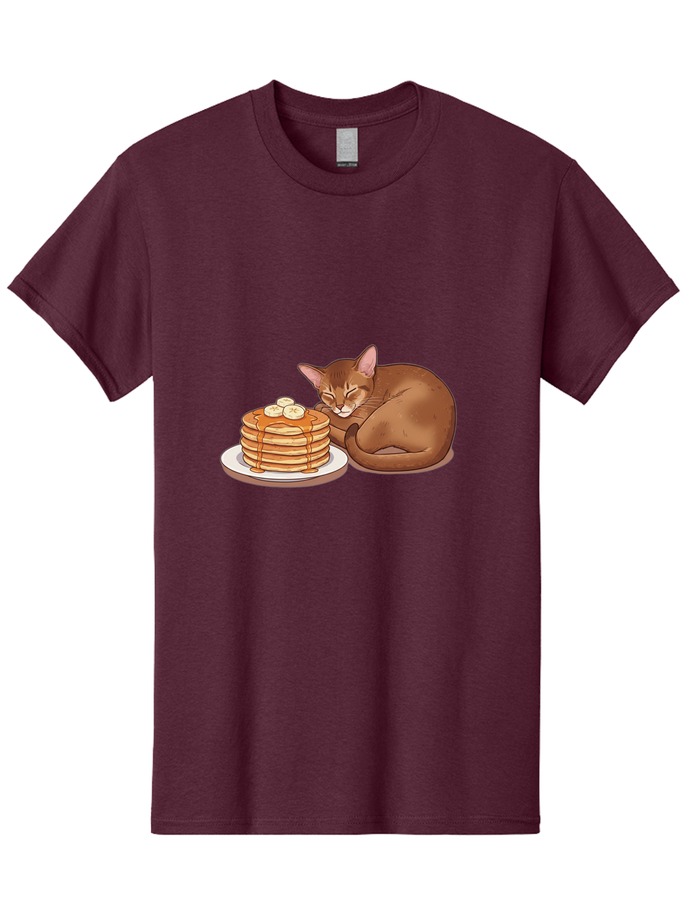 Cat-And-Pancakes-3 Men'S Graphic Tee, 100% Cotton, Comfortable Casual Summer Wear, Machine Washable, Vintage Camera, Old Camera, Antique Camera, Black Camera, Classic Photography, Photography Equipment, Nostalgic Device, Film Camera, Bak186