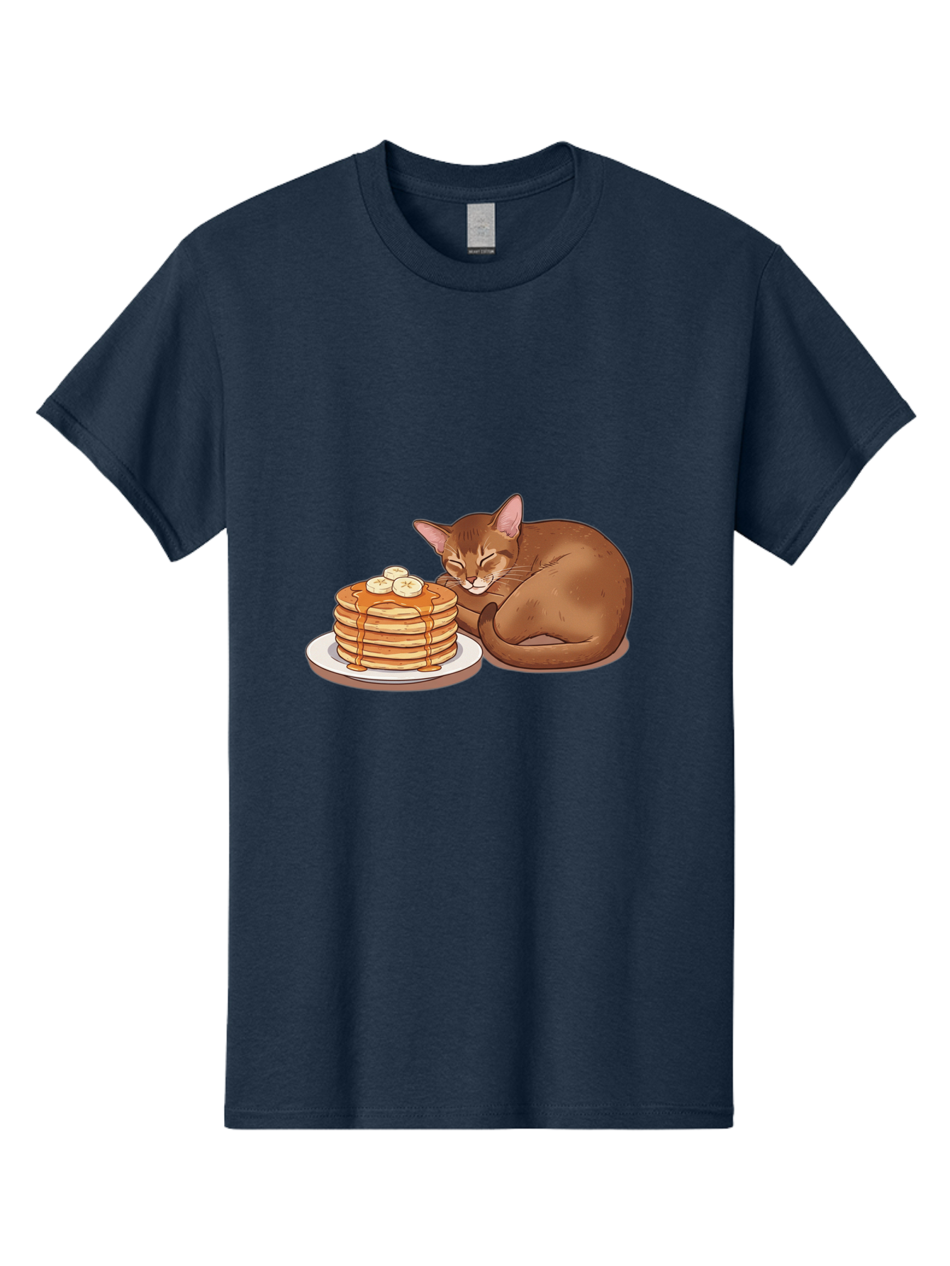 Cat-And-Pancakes-3 Men'S Graphic Tee, 100% Cotton, Comfortable Casual Summer Wear, Machine Washable, Vintage Camera, Old Camera, Antique Camera, Black Camera, Classic Photography, Photography Equipment, Nostalgic Device, Film Camera, Bak186