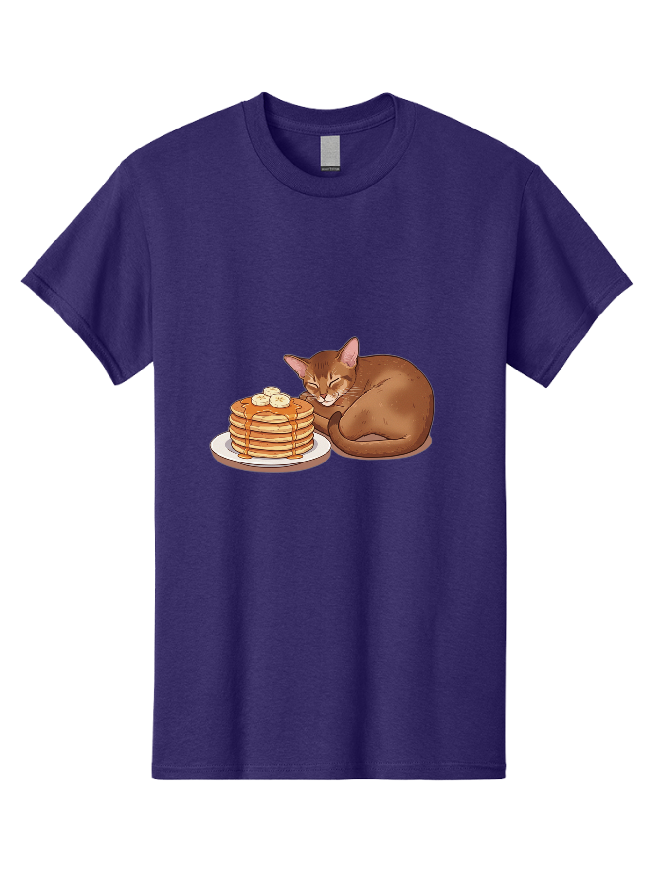 Cat-And-Pancakes-3 Men'S Graphic Tee, 100% Cotton, Comfortable Casual Summer Wear, Machine Washable, Vintage Camera, Old Camera, Antique Camera, Black Camera, Classic Photography, Photography Equipment, Nostalgic Device, Film Camera, Bak186