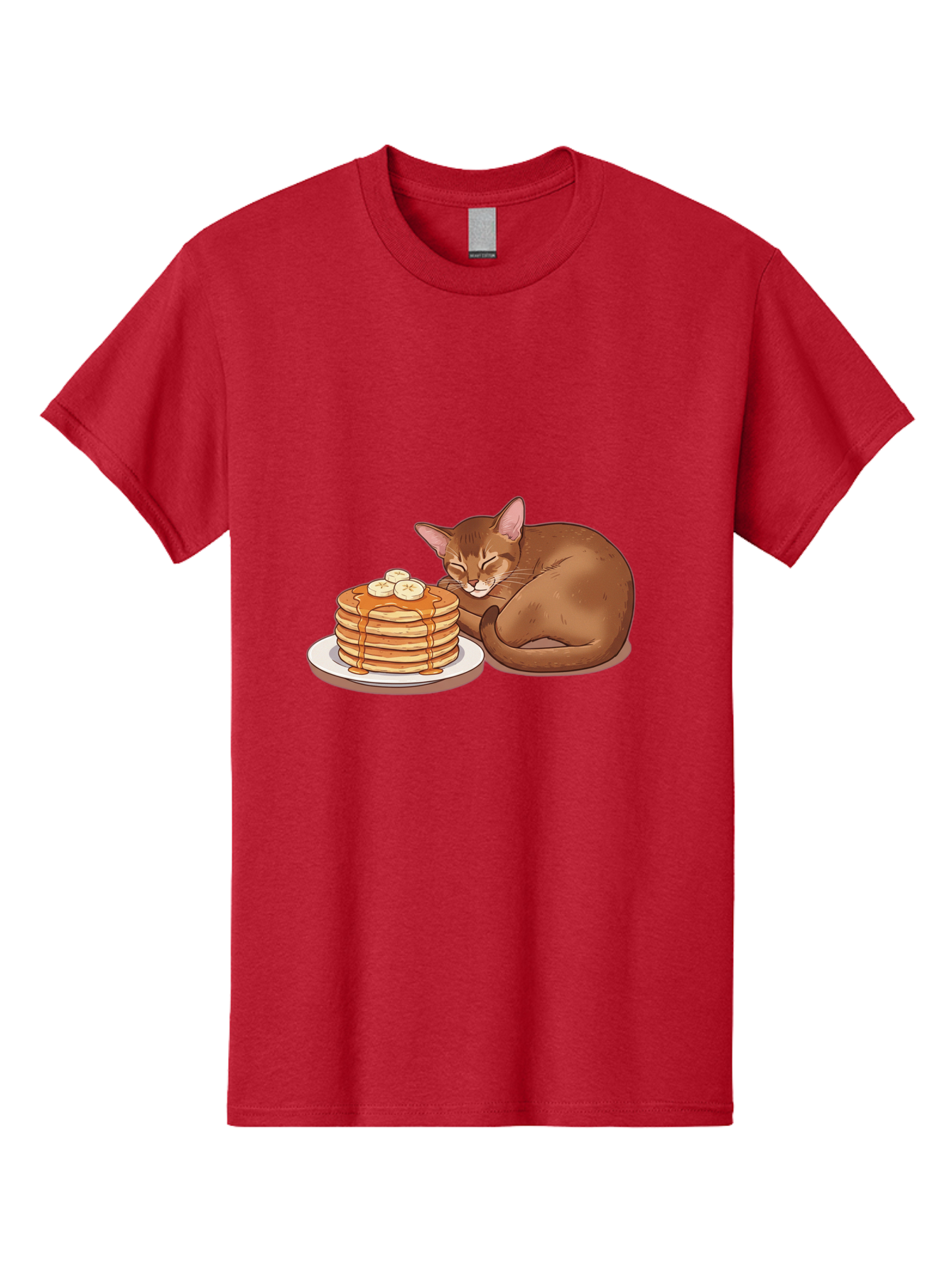 Cat-And-Pancakes-3 Men'S Graphic Tee, 100% Cotton, Comfortable Casual Summer Wear, Machine Washable, Vintage Camera, Old Camera, Antique Camera, Black Camera, Classic Photography, Photography Equipment, Nostalgic Device, Film Camera, Bak186
