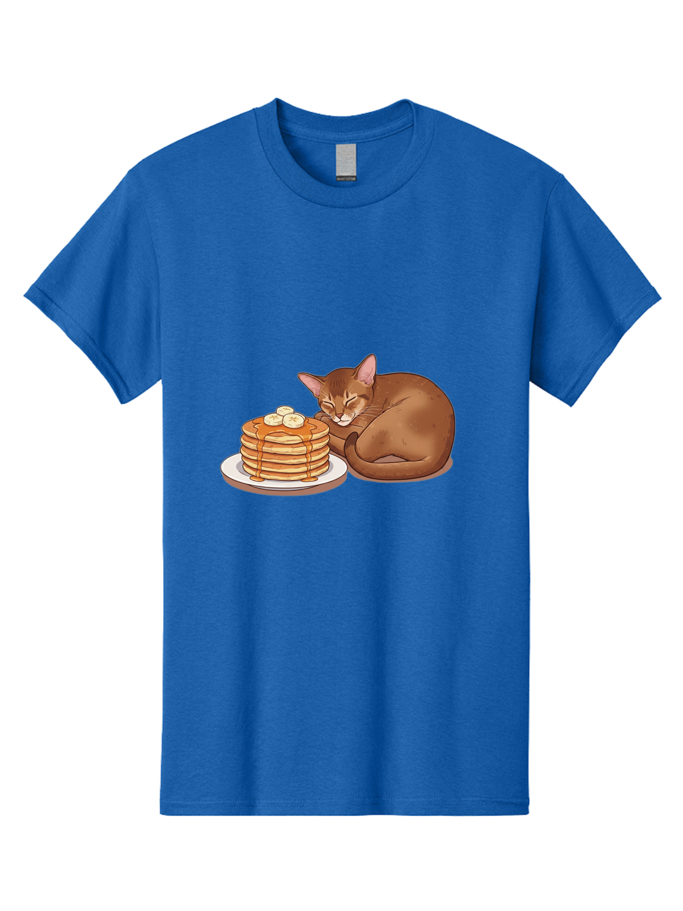 Cat-And-Pancakes-3 Men'S Graphic Tee, 100% Cotton, Comfortable Casual Summer Wear, Machine Washable, Vintage Camera, Old Camera, Antique Camera, Black Camera, Classic Photography, Photography Equipment, Nostalgic Device, Film Camera, Bak186
