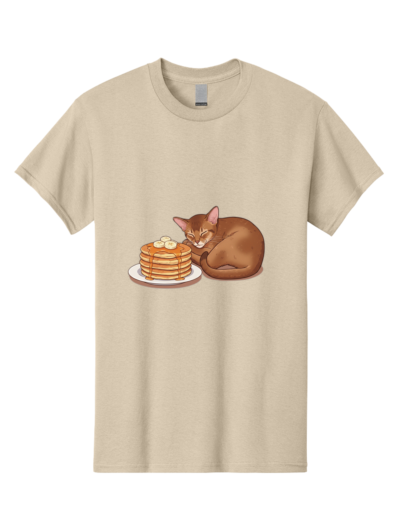 Cat-And-Pancakes-3 Men'S Graphic Tee, 100% Cotton, Comfortable Casual Summer Wear, Machine Washable, Vintage Camera, Old Camera, Antique Camera, Black Camera, Classic Photography, Photography Equipment, Nostalgic Device, Film Camera, Bak186