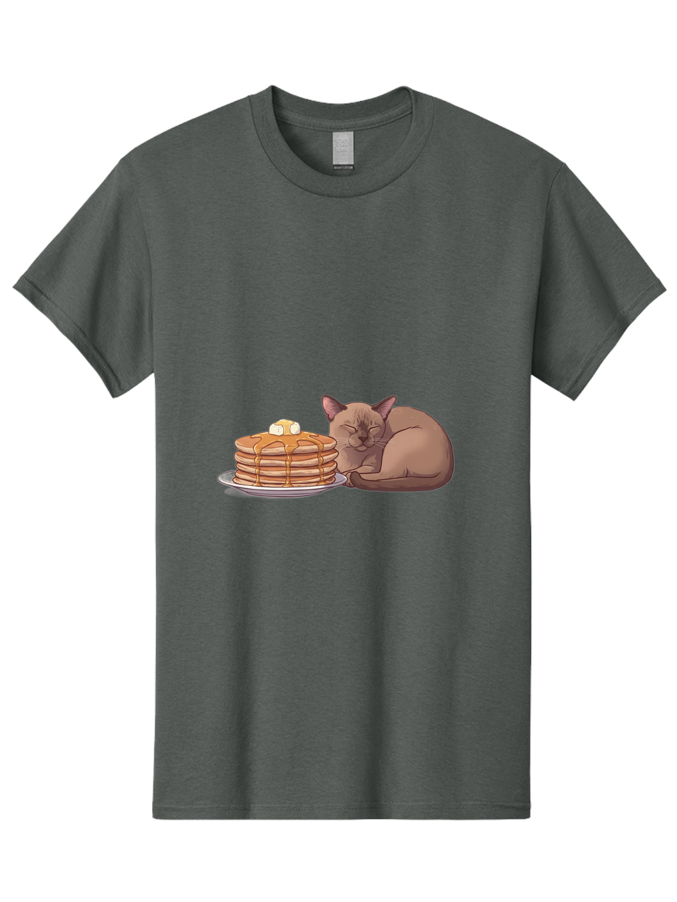 Cat-And-Pancakes-4 Men'S Graphic Tee, 100% Cotton, Comfortable Casual Summer Wear, Machine Washable, Vintage Camera, Old Camera, Antique Camera, Black Camera, Classic Photography, Photography Equipment, Nostalgic Device, Film Camera, Bak187
