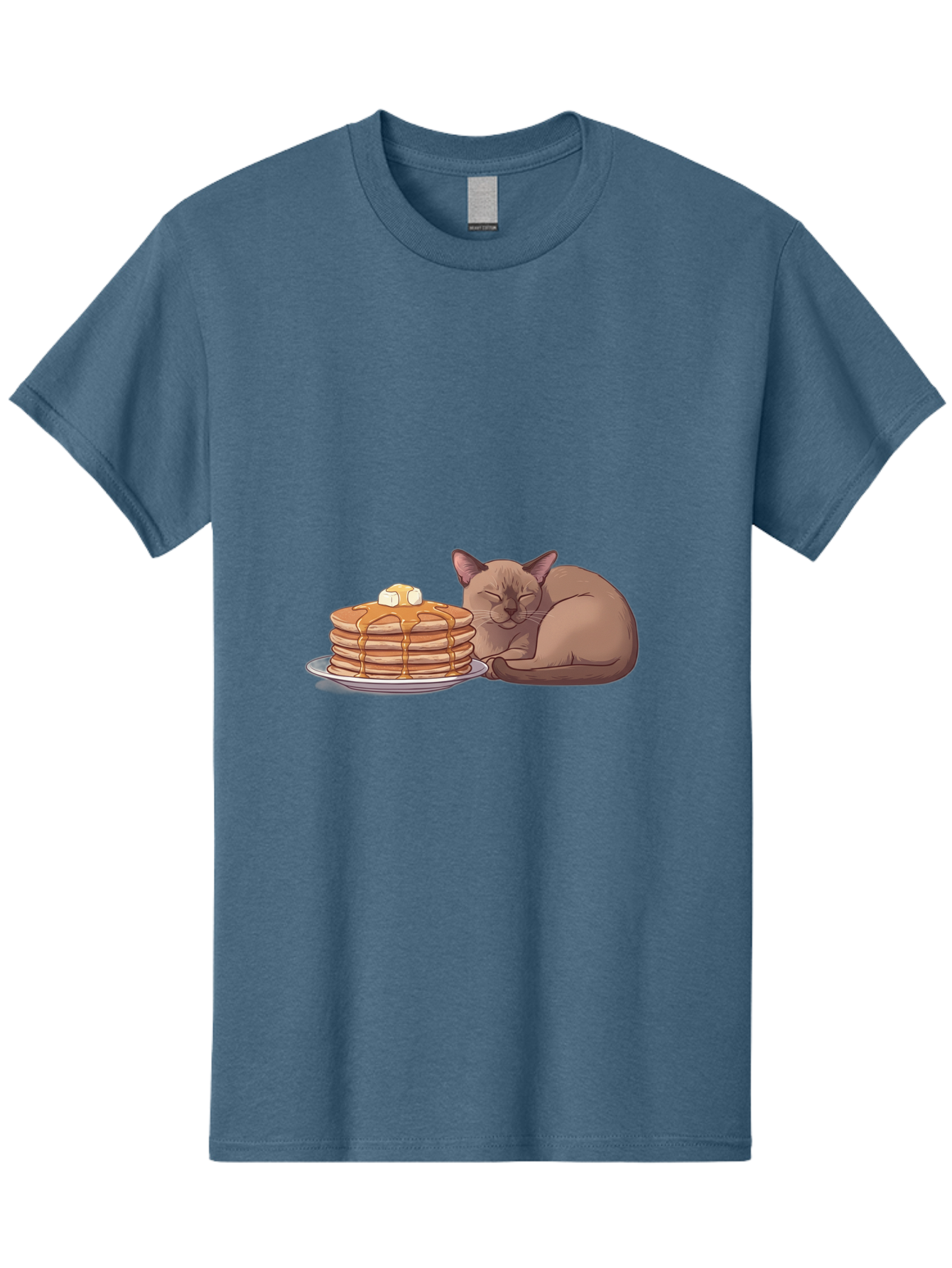 Cat-And-Pancakes-4 Men'S Graphic Tee, 100% Cotton, Comfortable Casual Summer Wear, Machine Washable, Vintage Camera, Old Camera, Antique Camera, Black Camera, Classic Photography, Photography Equipment, Nostalgic Device, Film Camera, Bak187