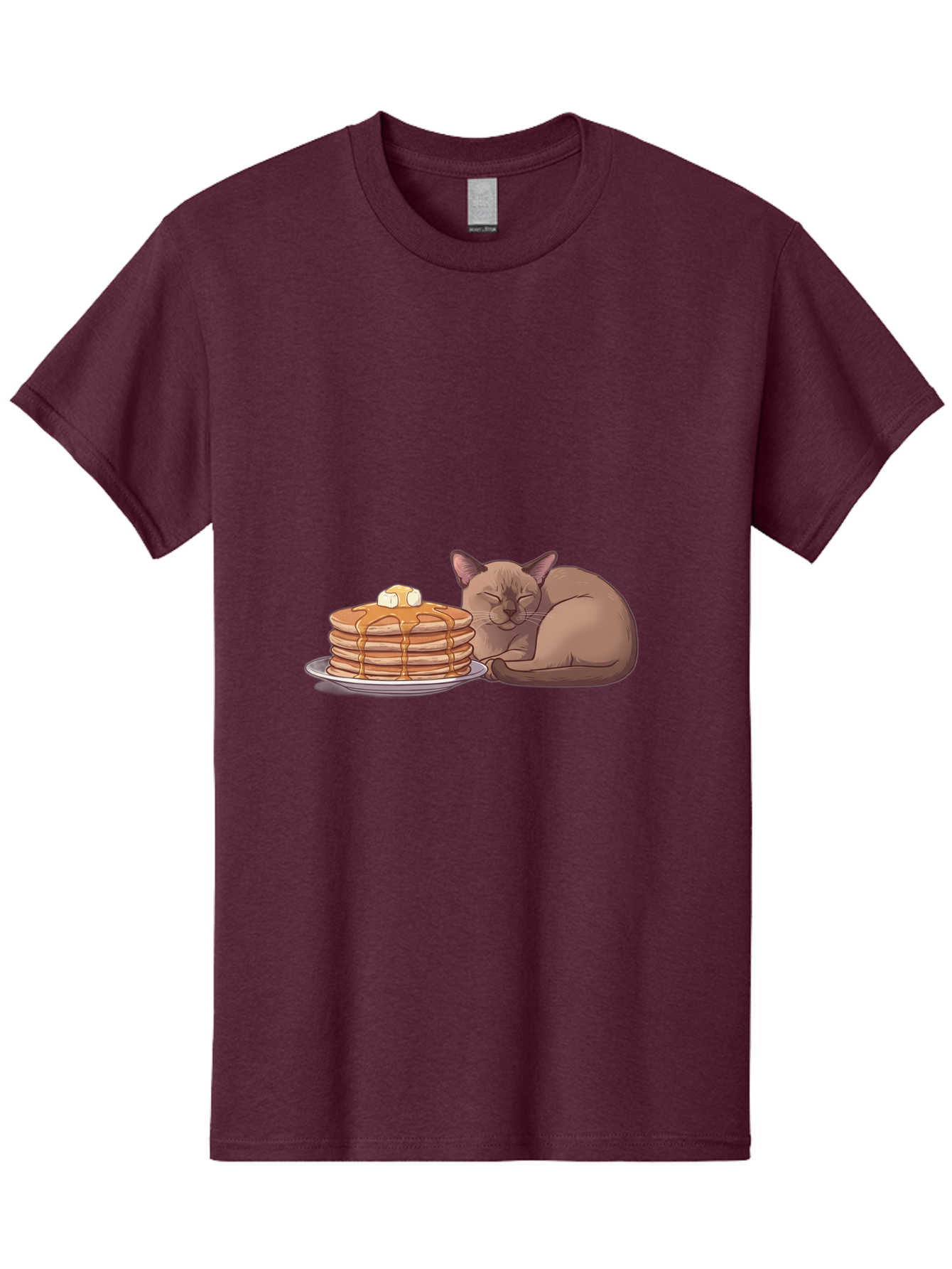 Cat-And-Pancakes-4 Men'S Graphic Tee, 100% Cotton, Comfortable Casual Summer Wear, Machine Washable, Vintage Camera, Old Camera, Antique Camera, Black Camera, Classic Photography, Photography Equipment, Nostalgic Device, Film Camera, Bak187