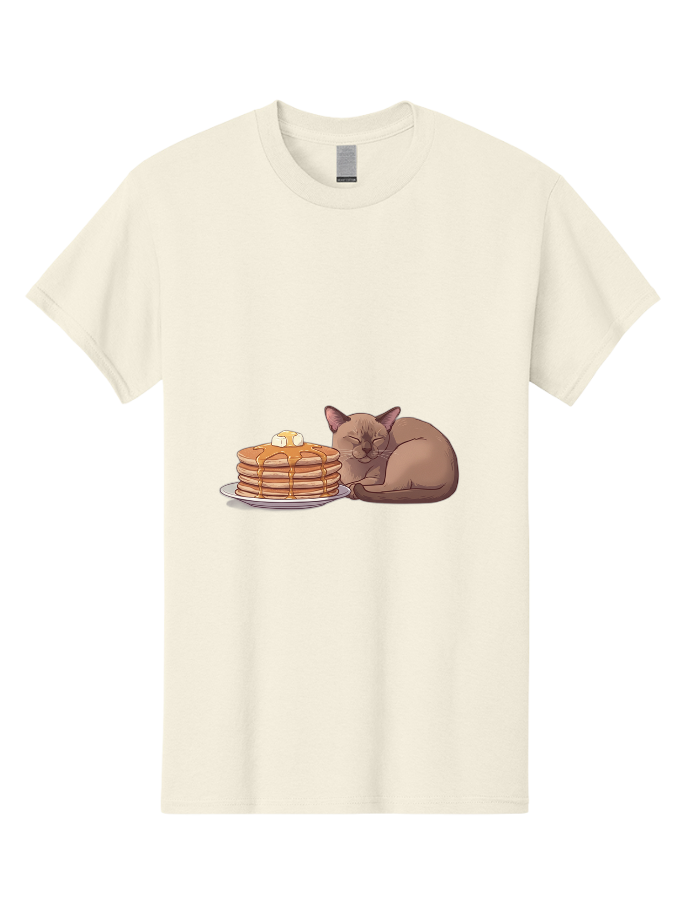 Cat-And-Pancakes-4 Men'S Graphic Tee, 100% Cotton, Comfortable Casual Summer Wear, Machine Washable, Vintage Camera, Old Camera, Antique Camera, Black Camera, Classic Photography, Photography Equipment, Nostalgic Device, Film Camera, Bak187