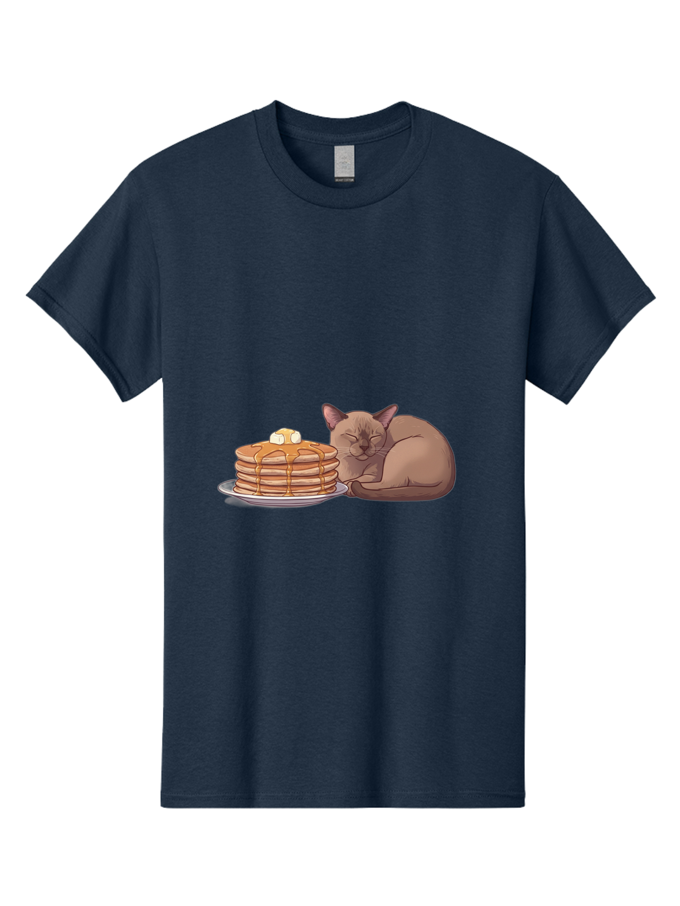 Cat-And-Pancakes-4 Men'S Graphic Tee, 100% Cotton, Comfortable Casual Summer Wear, Machine Washable, Vintage Camera, Old Camera, Antique Camera, Black Camera, Classic Photography, Photography Equipment, Nostalgic Device, Film Camera, Bak187