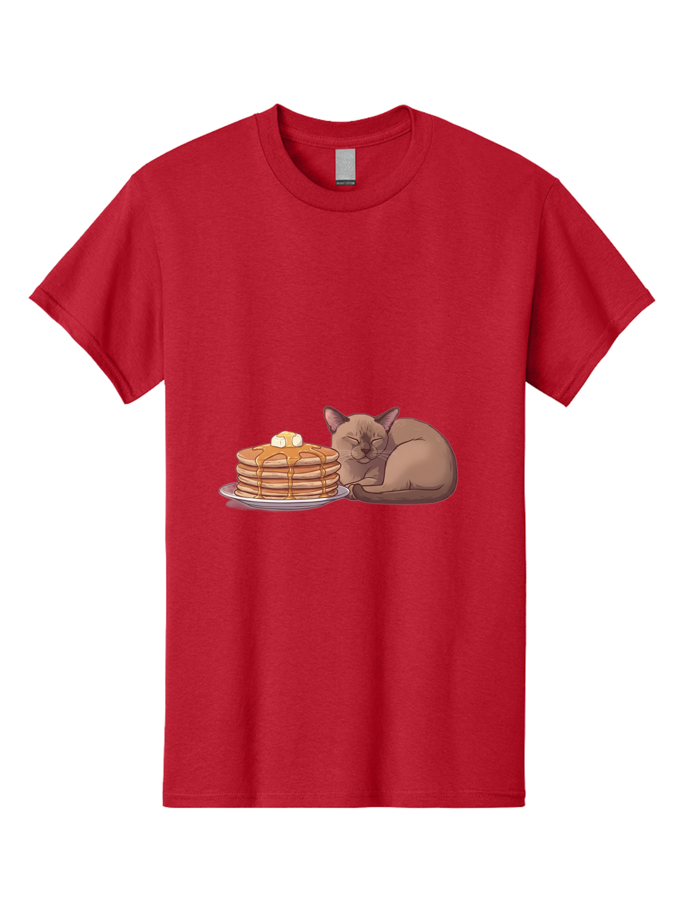 Cat-And-Pancakes-4 Men'S Graphic Tee, 100% Cotton, Comfortable Casual Summer Wear, Machine Washable, Vintage Camera, Old Camera, Antique Camera, Black Camera, Classic Photography, Photography Equipment, Nostalgic Device, Film Camera, Bak187
