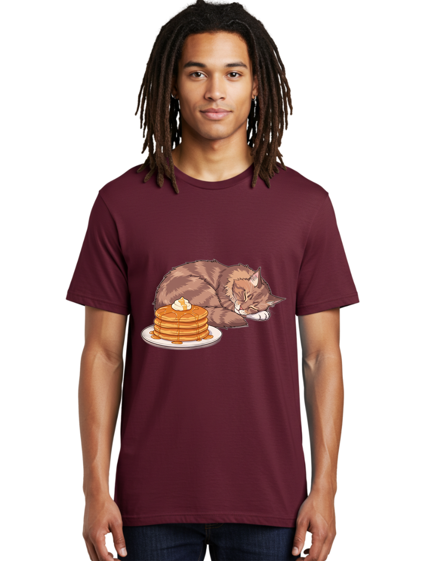 Cat-And-Pancakes Men'S Graphic Tee, 100% Cotton, Comfortable Casual Summer Wear, Machine Washable, Vintage Camera, Old Camera, Antique Camera, Black Camera, Classic Photography, Photography Equipment, Nostalgic Device, Film Camera, Camera Art Bak188
