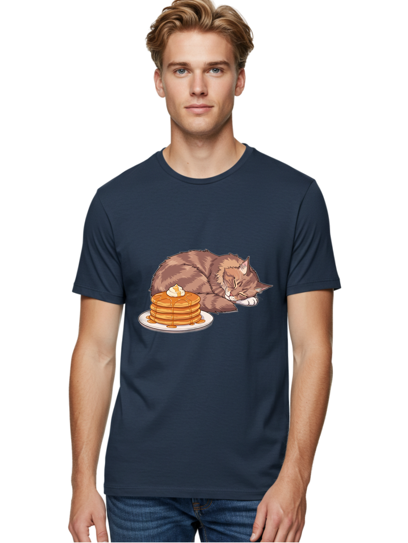 Cat-And-Pancakes Men'S Graphic Tee, 100% Cotton, Comfortable Casual Summer Wear, Machine Washable, Vintage Camera, Old Camera, Antique Camera, Black Camera, Classic Photography, Photography Equipment, Nostalgic Device, Film Camera, Camera Art Bak188
