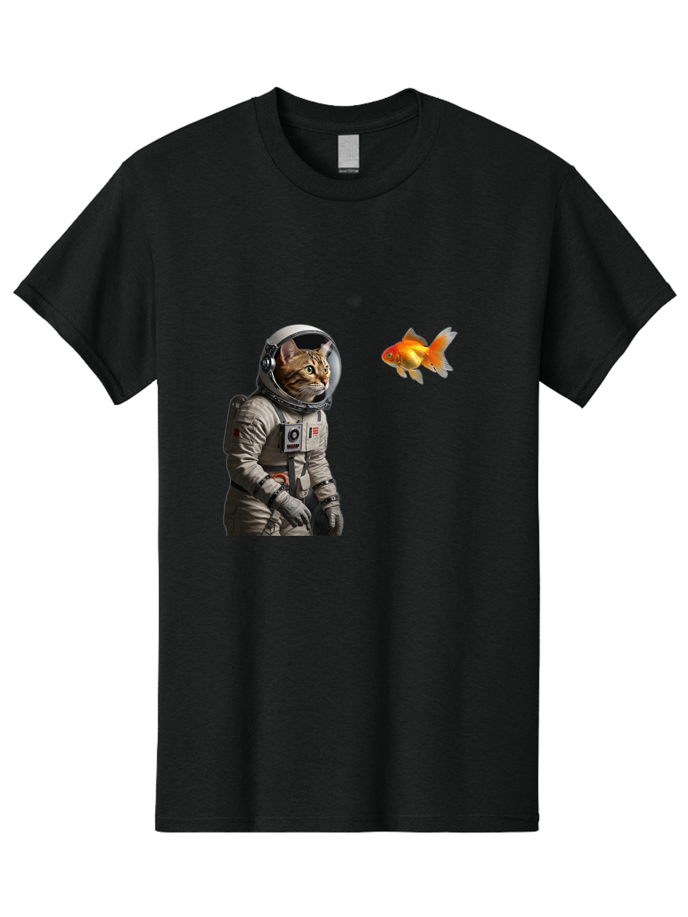 Cat-Astronaut-2 Men'S Graphic Tee, 100% Cotton, Comfortable Casual Summer Wear, Machine Washable, Vintage Camera, Old Camera, Antique Camera, Black Camera, Classic Photography, Photography Equipment, Nostalgic Device, Film Camera, Camera Art Bak190