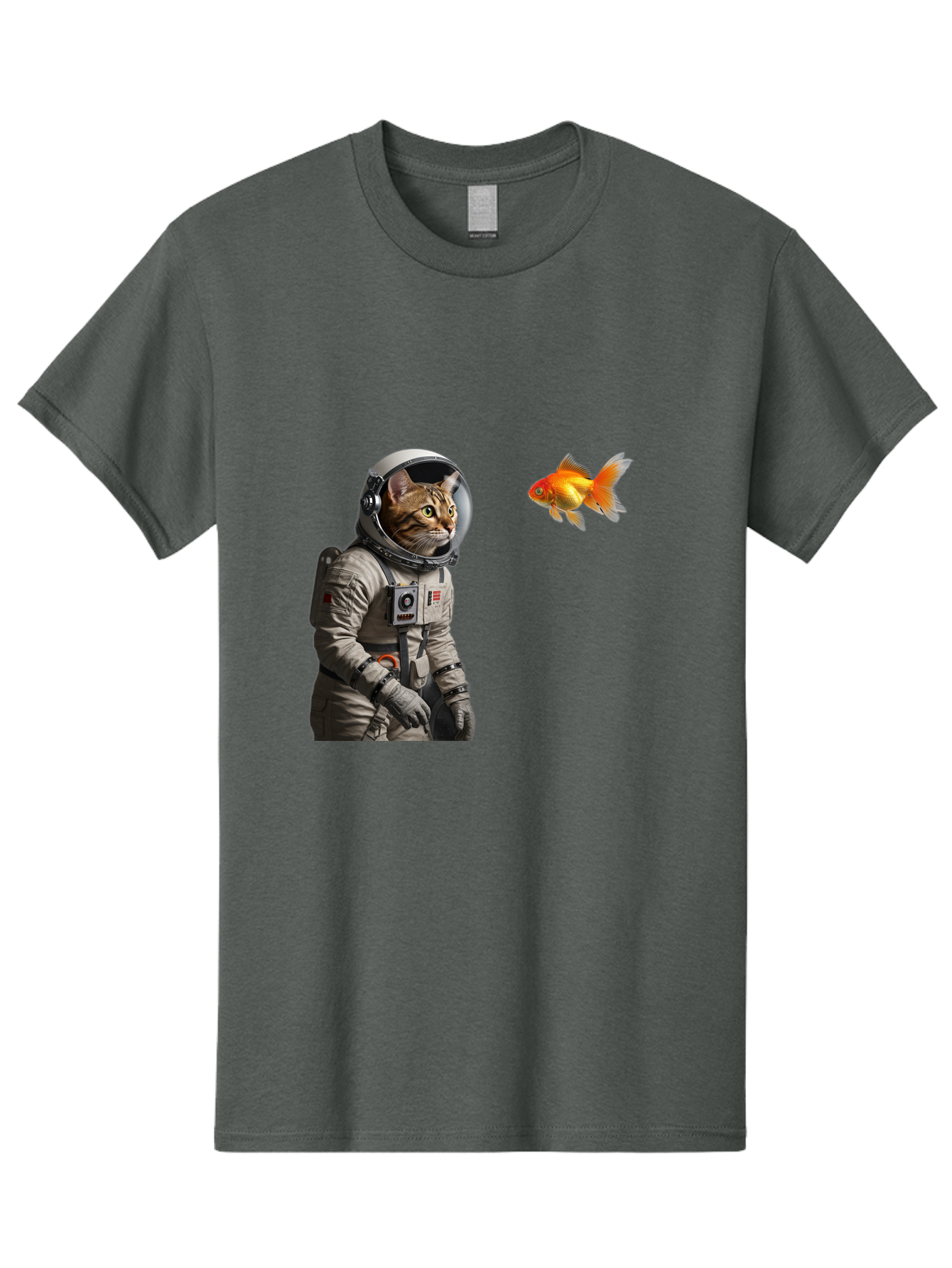 Cat-Astronaut-2 Men'S Graphic Tee, 100% Cotton, Comfortable Casual Summer Wear, Machine Washable, Vintage Camera, Old Camera, Antique Camera, Black Camera, Classic Photography, Photography Equipment, Nostalgic Device, Film Camera, Camera Art Bak190