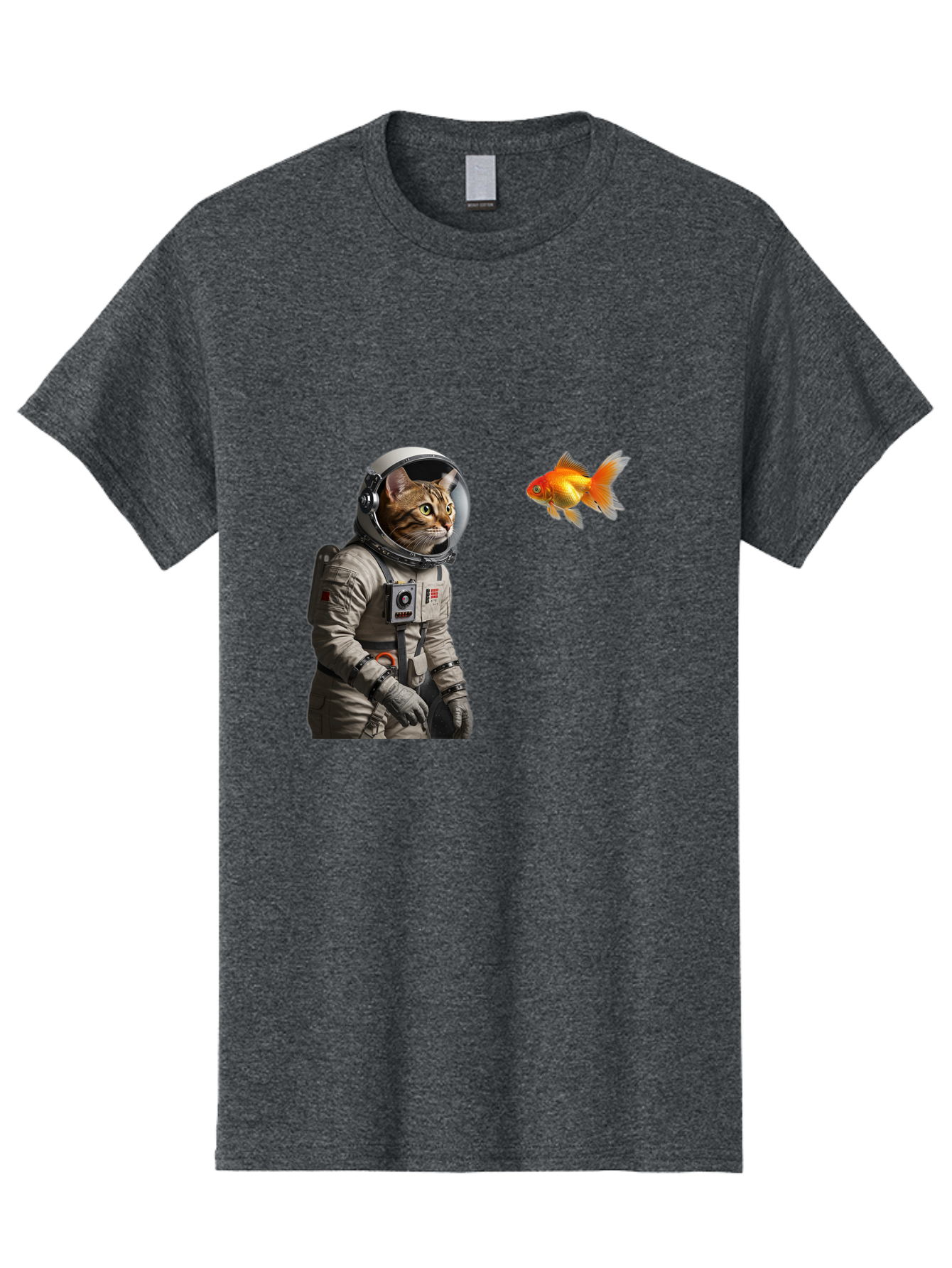Cat-Astronaut-2 Men'S Graphic Tee, 100% Cotton, Comfortable Casual Summer Wear, Machine Washable, Vintage Camera, Old Camera, Antique Camera, Black Camera, Classic Photography, Photography Equipment, Nostalgic Device, Film Camera, Camera Art Bak190