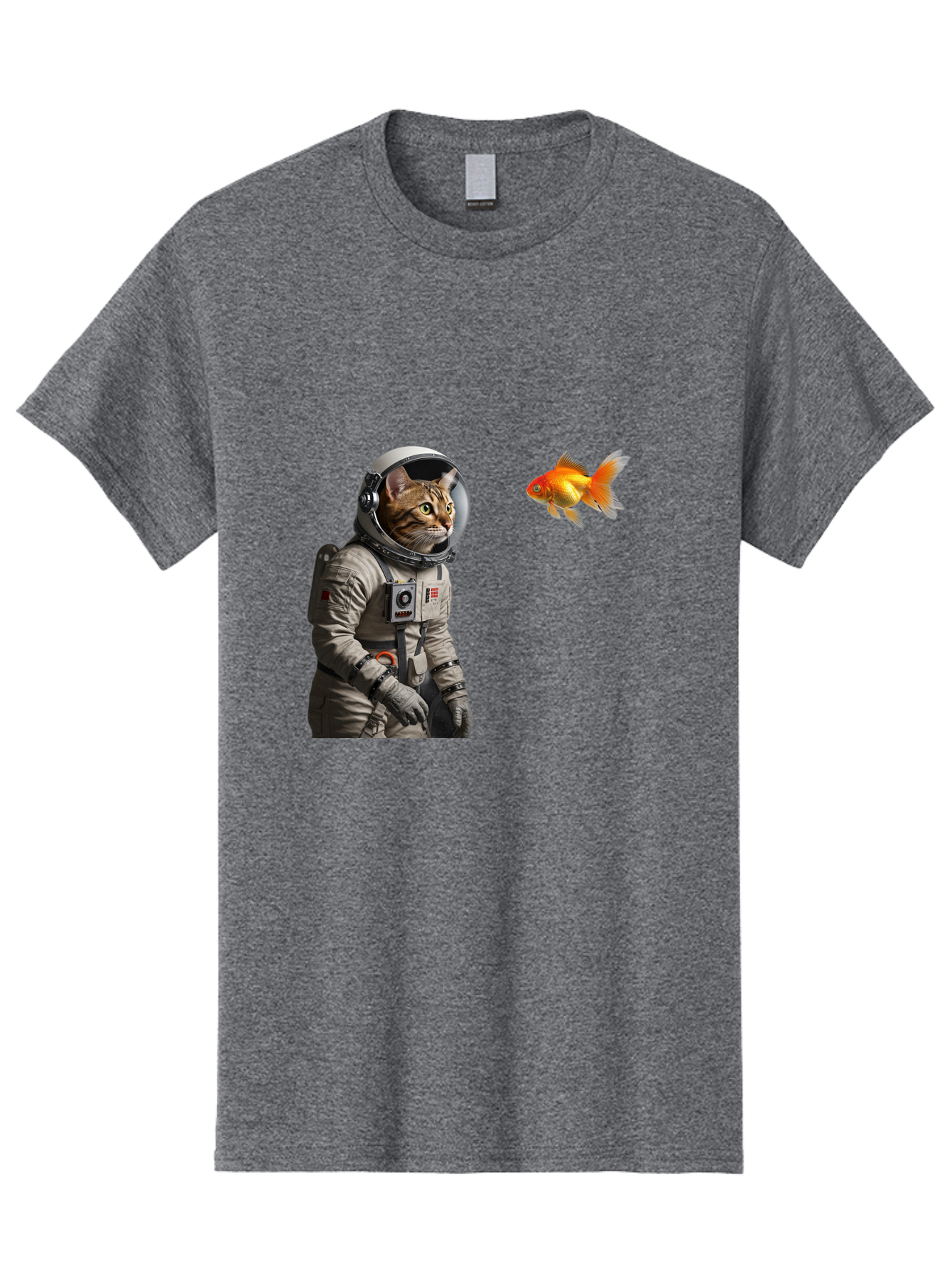 Cat-Astronaut-2 Men'S Graphic Tee, 100% Cotton, Comfortable Casual Summer Wear, Machine Washable, Vintage Camera, Old Camera, Antique Camera, Black Camera, Classic Photography, Photography Equipment, Nostalgic Device, Film Camera, Camera Art Bak190