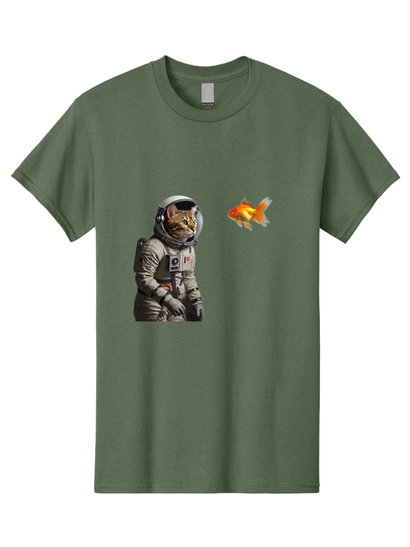 Cat-Astronaut-2 Men'S Graphic Tee, 100% Cotton, Comfortable Casual Summer Wear, Machine Washable, Vintage Camera, Old Camera, Antique Camera, Black Camera, Classic Photography, Photography Equipment, Nostalgic Device, Film Camera, Camera Art Bak190