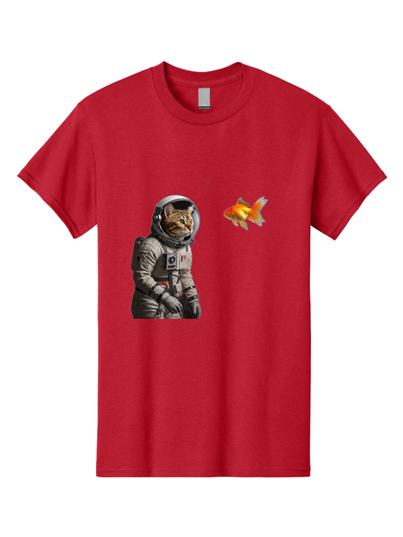 Cat-Astronaut-2 Men'S Graphic Tee, 100% Cotton, Comfortable Casual Summer Wear, Machine Washable, Vintage Camera, Old Camera, Antique Camera, Black Camera, Classic Photography, Photography Equipment, Nostalgic Device, Film Camera, Camera Art Bak190