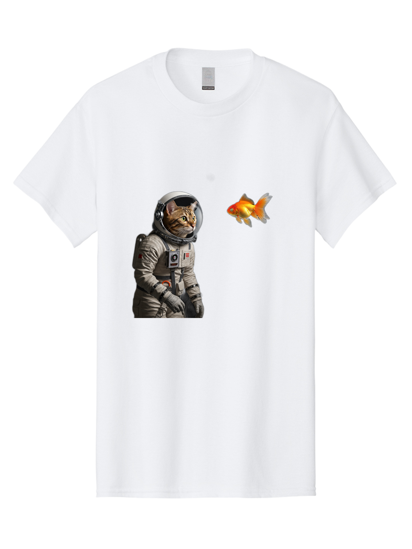 Cat-Astronaut-2 Men'S Graphic Tee, 100% Cotton, Comfortable Casual Summer Wear, Machine Washable, Vintage Camera, Old Camera, Antique Camera, Black Camera, Classic Photography, Photography Equipment, Nostalgic Device, Film Camera, Camera Art Bak190