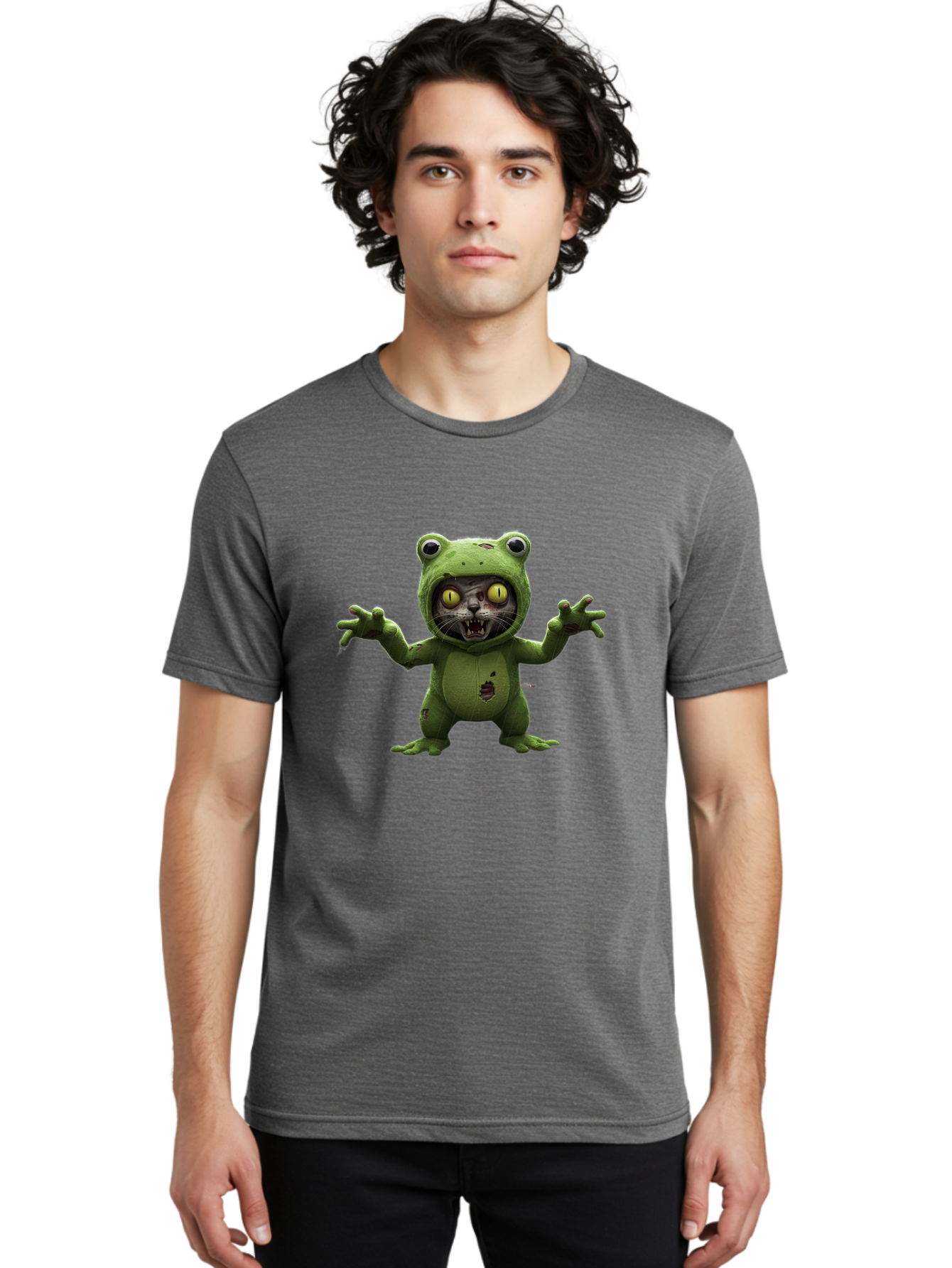 Cat-Frog-Creature Men'S Graphic Tee, 100% Cotton, Comfortable Casual Summer Wear, Machine Washable, Vintage Camera, Old Camera, Antique Camera, Black Camera, Classic Photography, Photography Equipment, Nostalgic Device, Film Camera, Camera Art Bak192