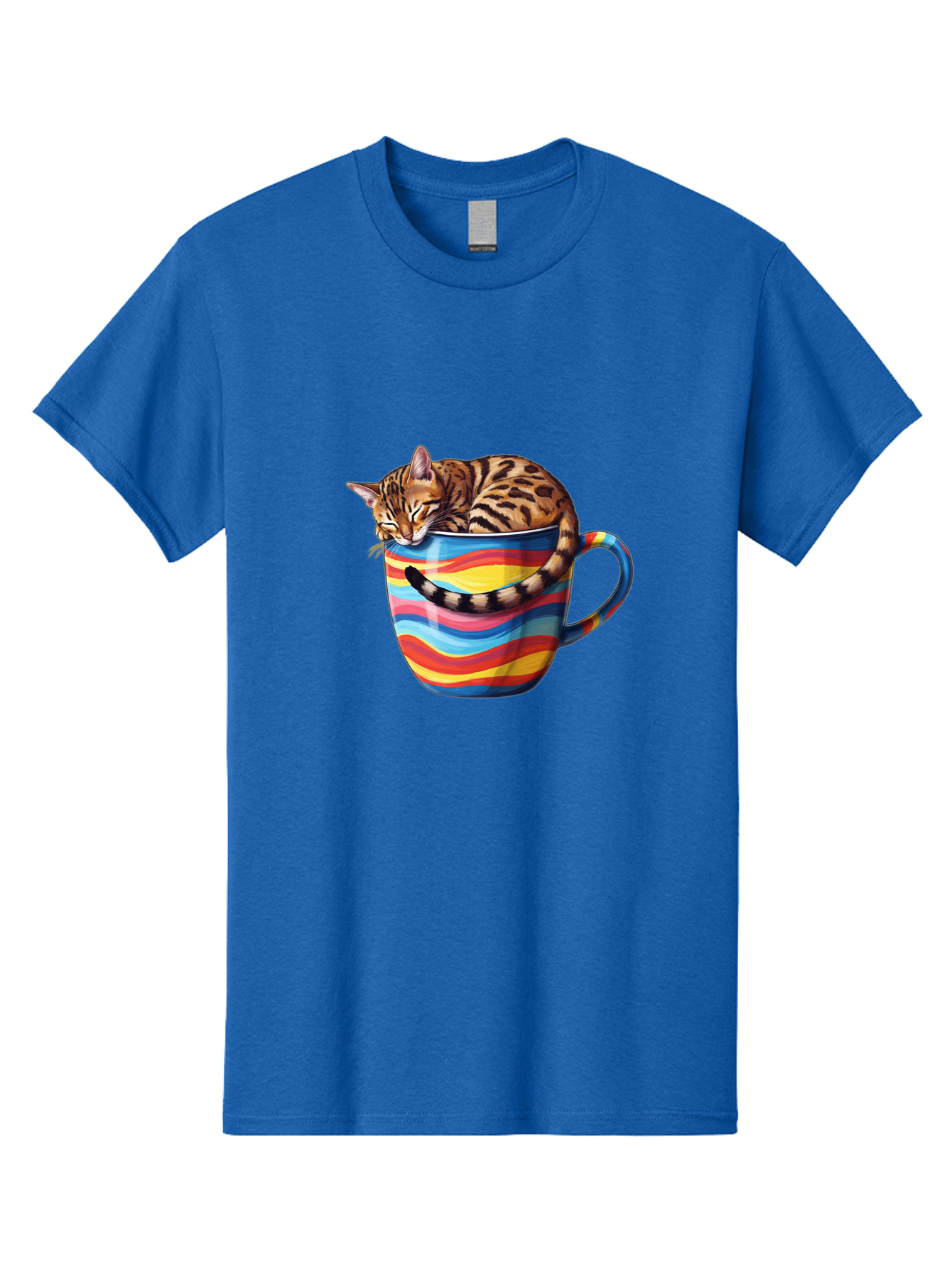 Cat-In-Coffee-Cup-2 Men'S Graphic Tee, 100% Cotton, Comfortable Casual Summer Wear, Machine Washable, Vintage Camera, Old Camera, Antique Camera, Black Camera, Classic Photography, Photography Equipment, Nostalgic Device, Film Camera, Bak194